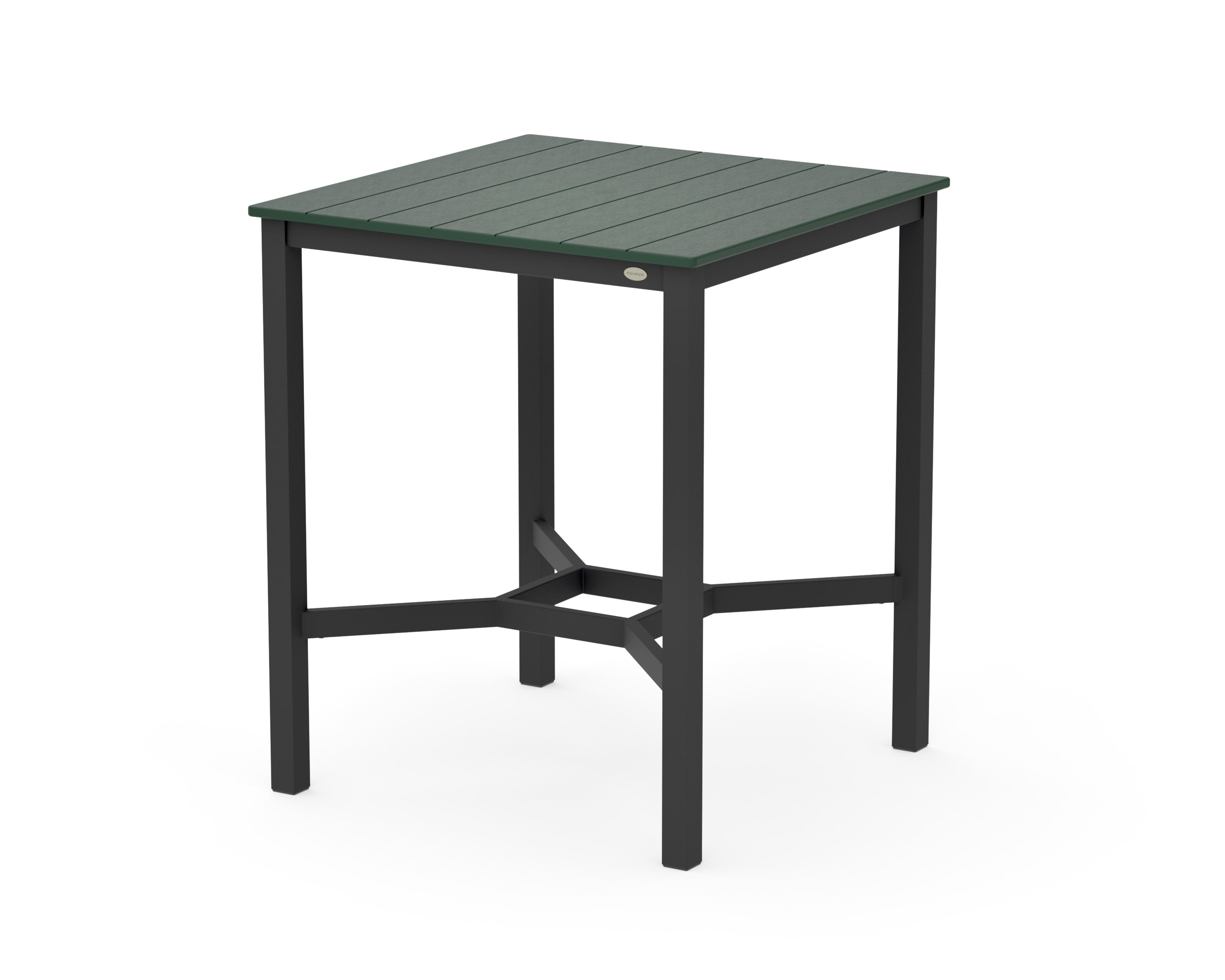 Main Street 36 x 36 Bar Table in Black / Green