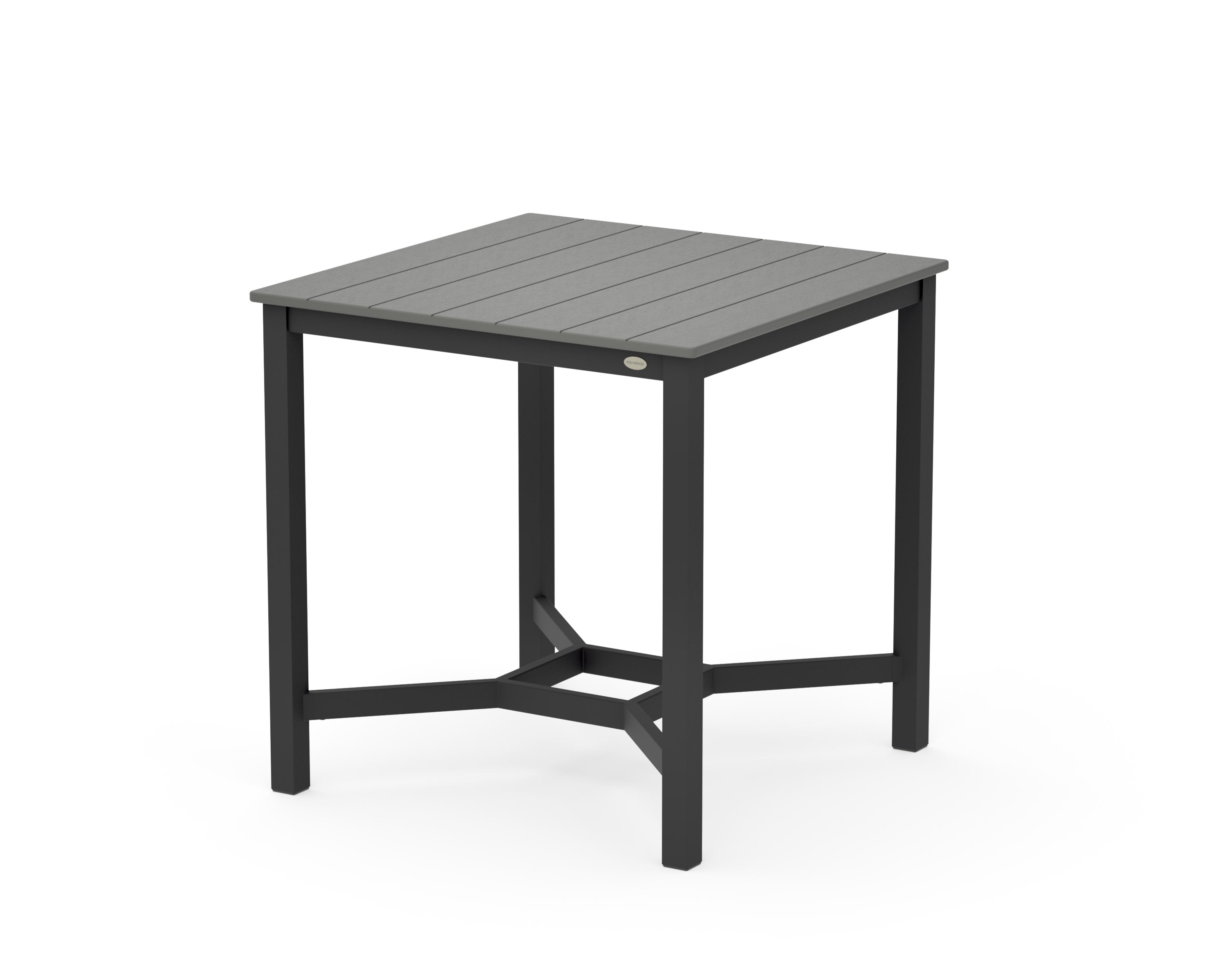 Main Street 36 x 36 Counter Table in Black / Slate Grey