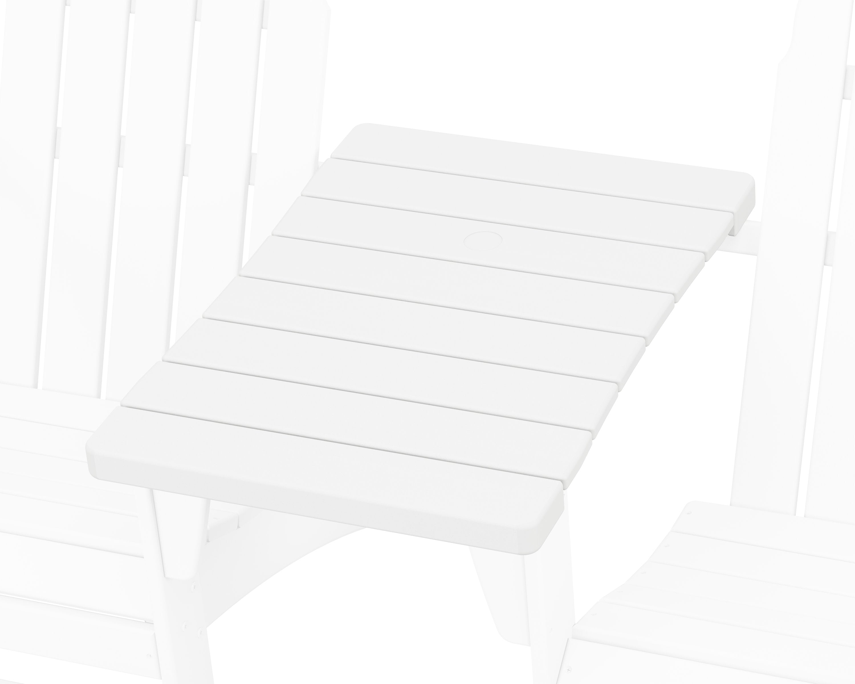 400 Series Straight Adirondack Connecting Table in White