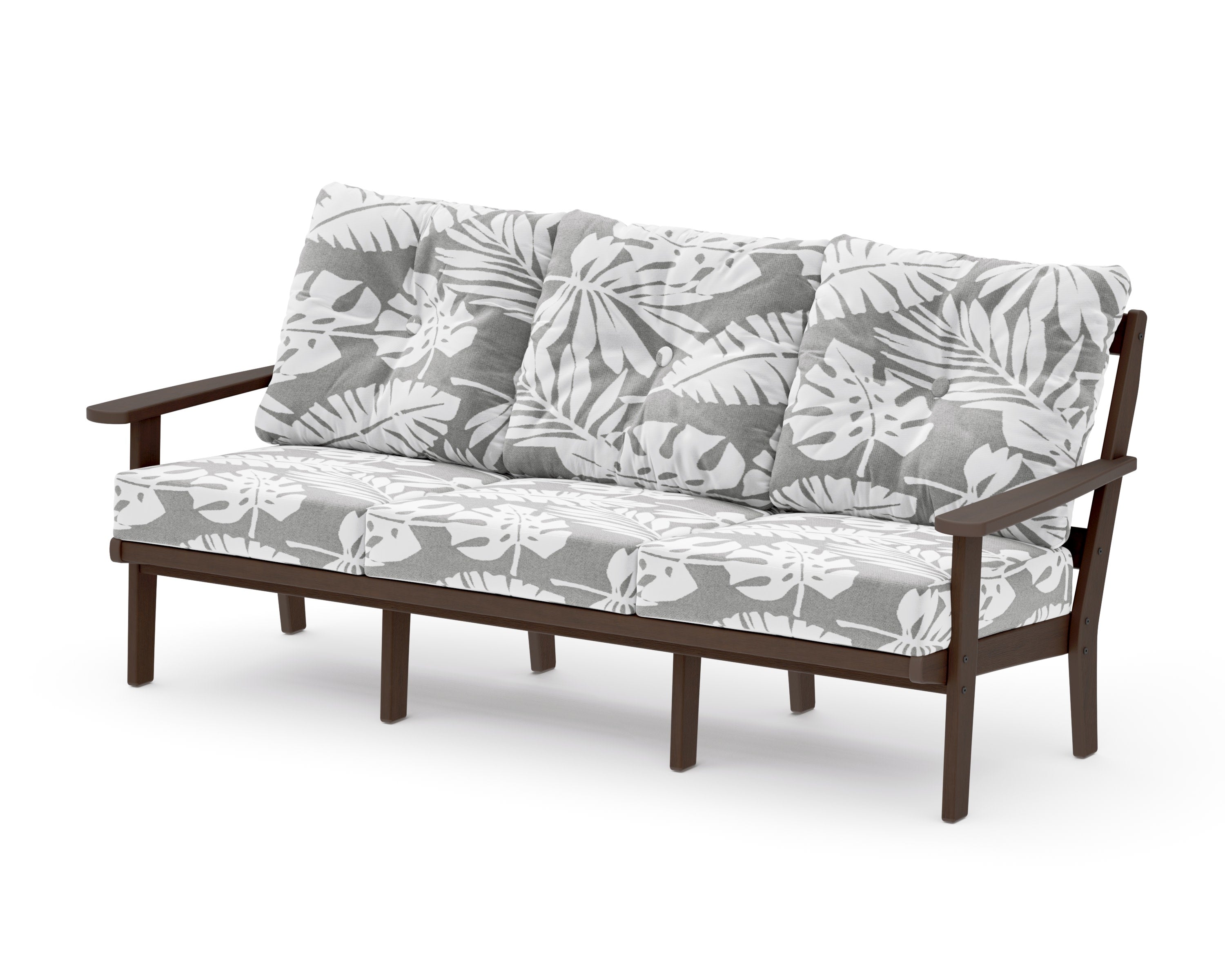 Mission Deep Seating Sofa in Kona / Leaf Grey Mist