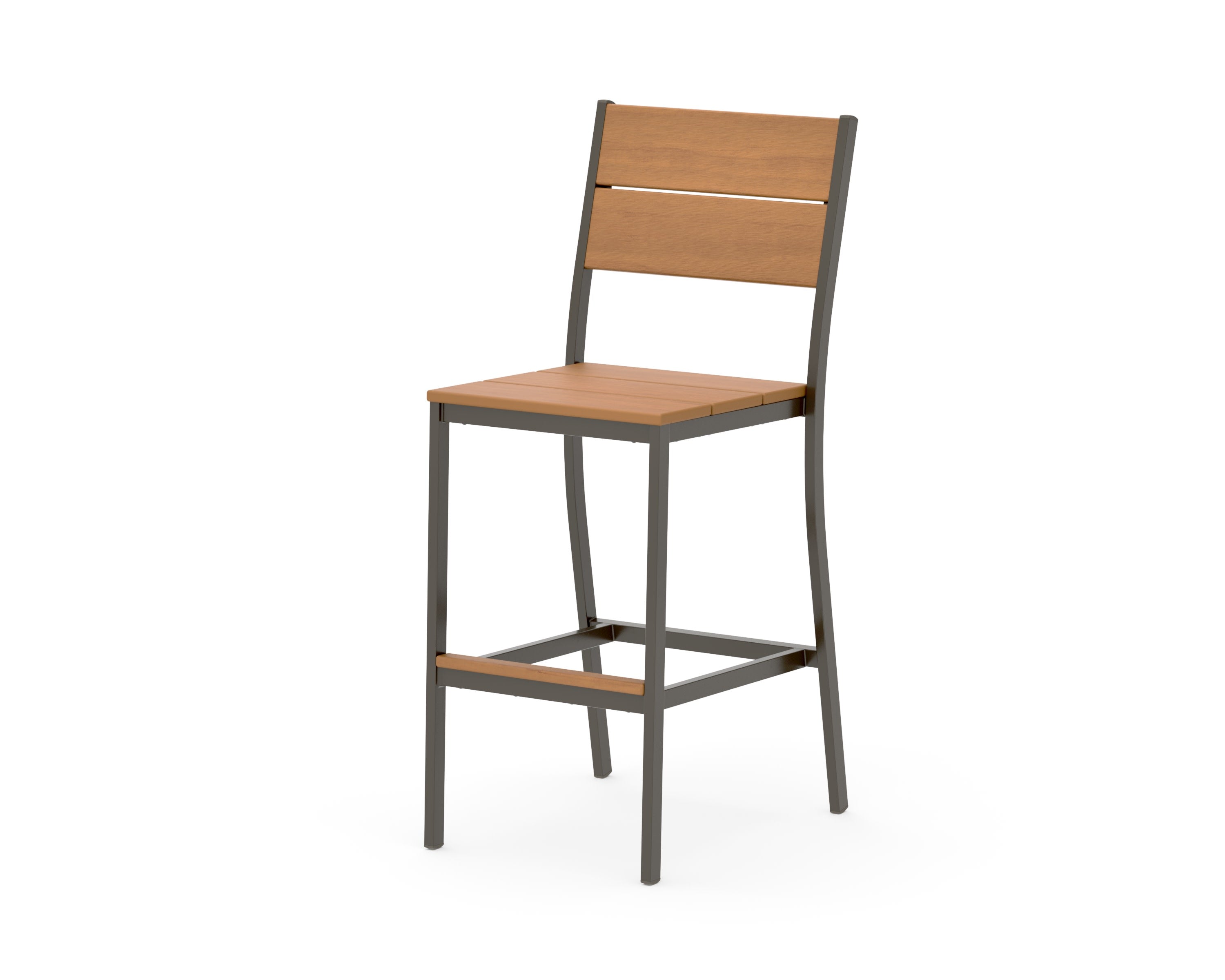 Main Street Bar Side Chair in Bronze / Natural