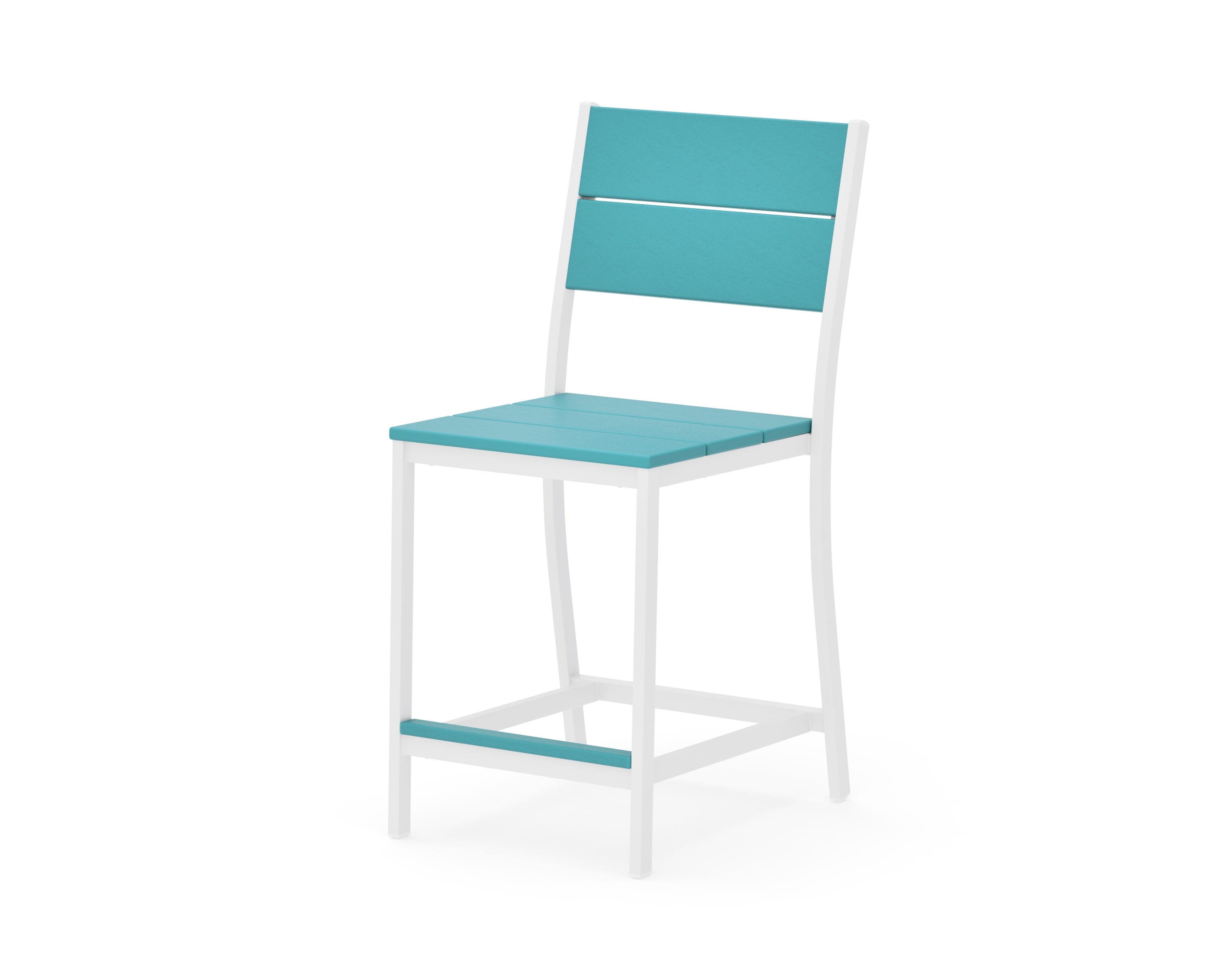 Main Street Counter Side Chair in White / Aruba