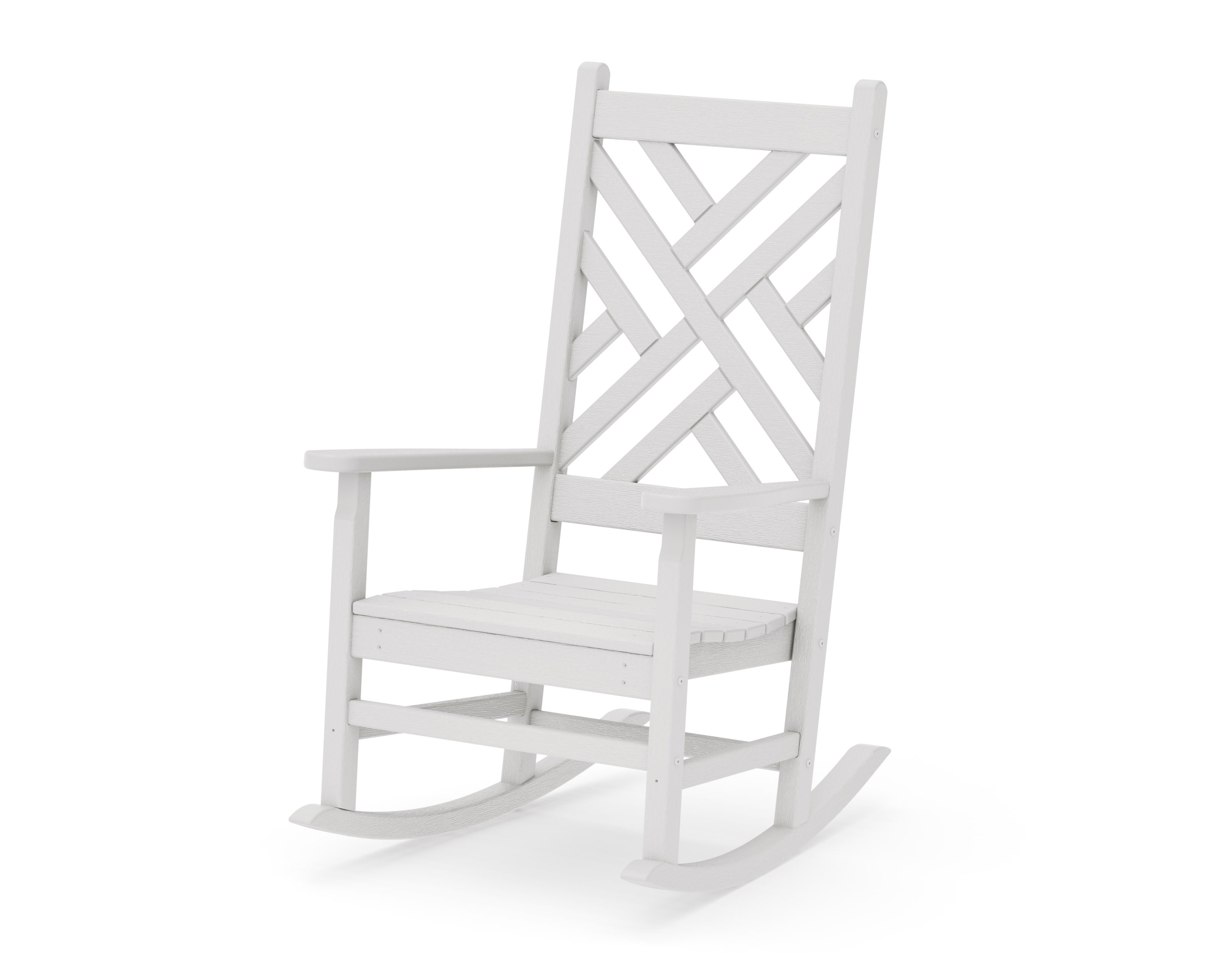Chippendale Porch Rocking Chair in Vintage White