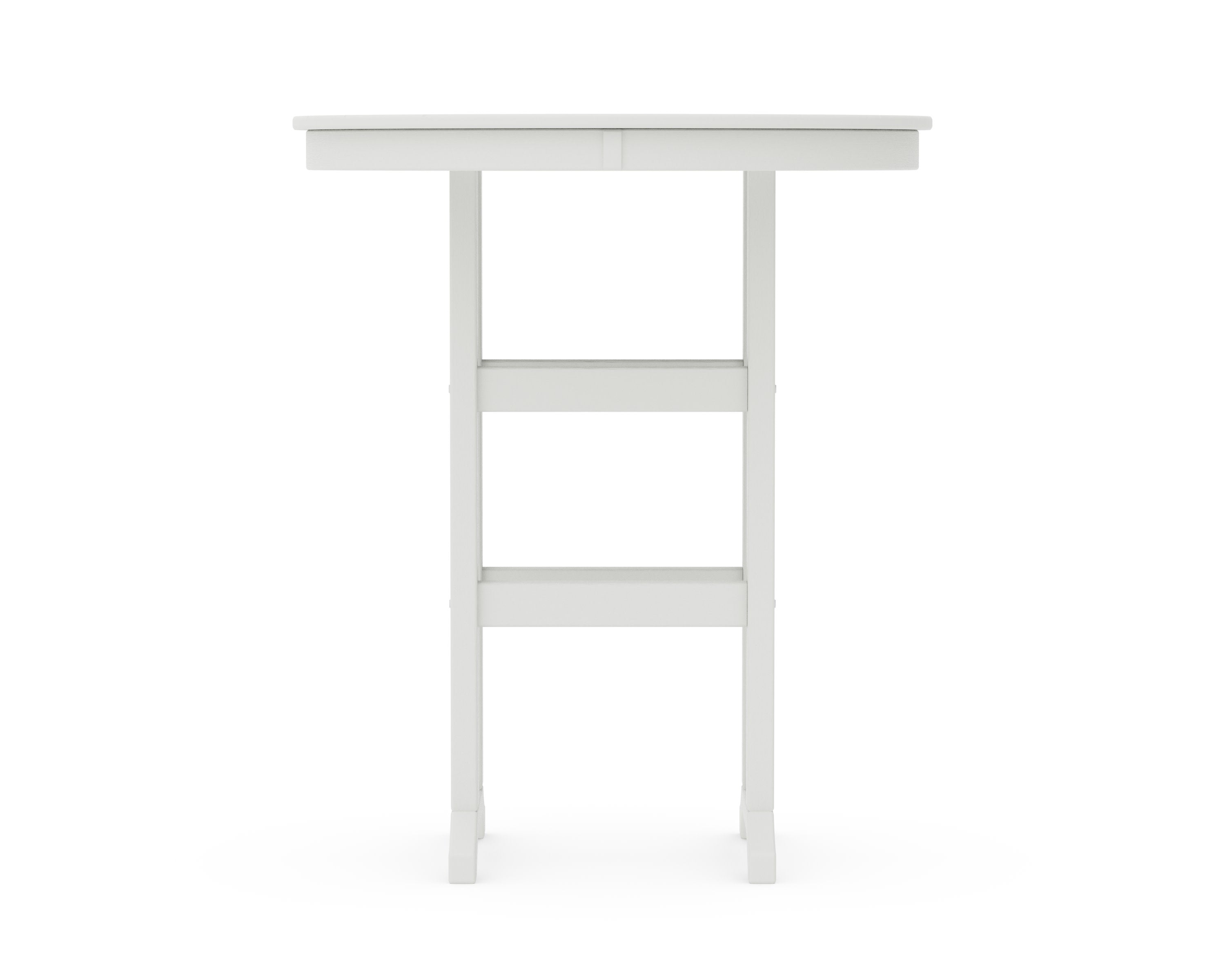36" Round Farmhouse Bar Table in Vintage White