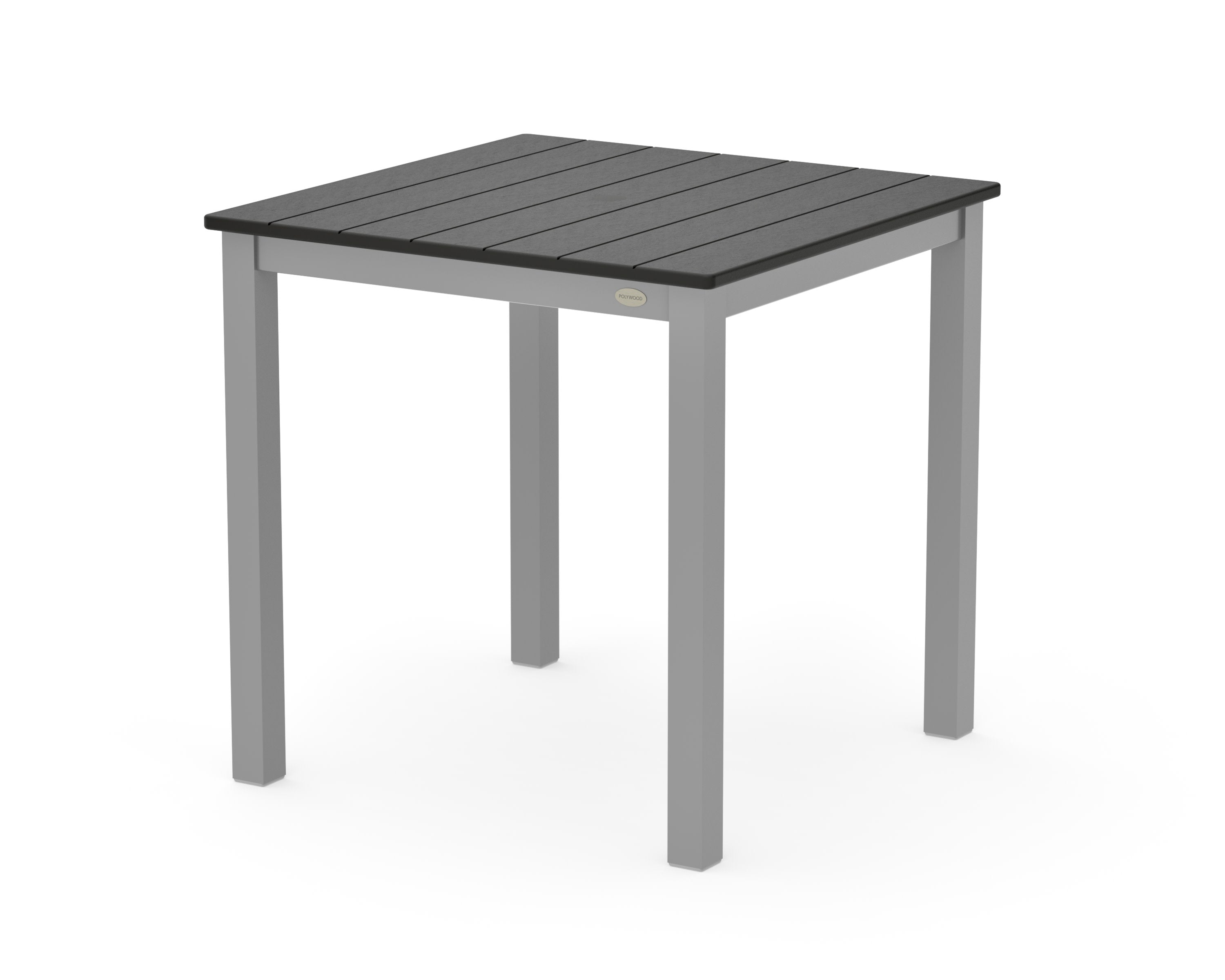 Main Street 30 x 30 Dining Table in Silver / Black