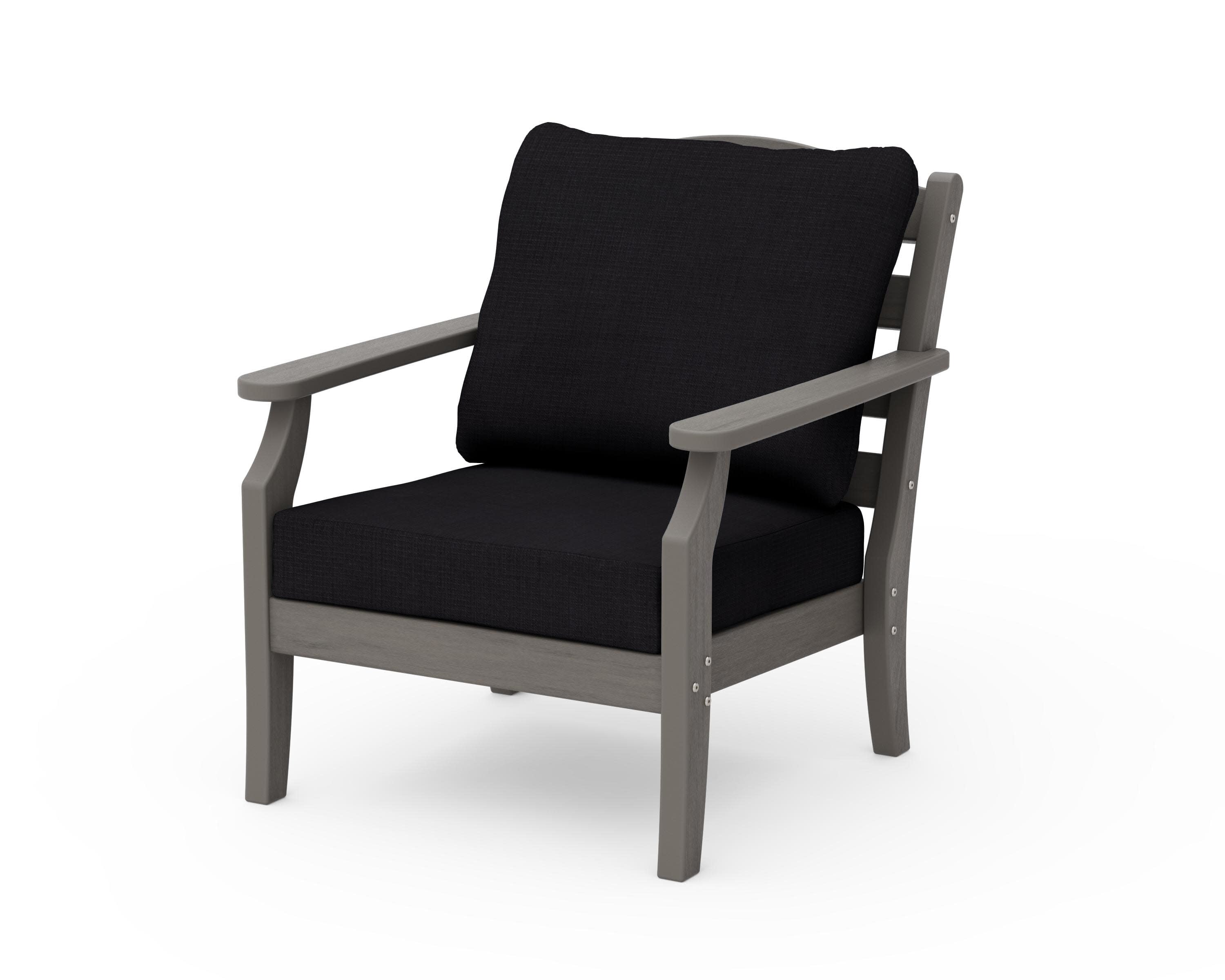 Savannah Deep Seating Chair in Driftwood / Midnight Linen