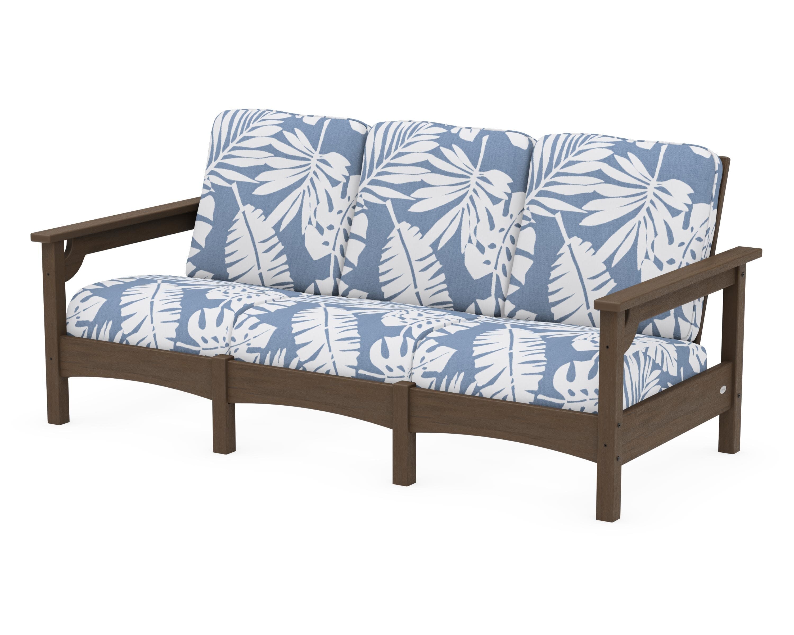 Club Sofa in Kona / Leaf Sky Blue