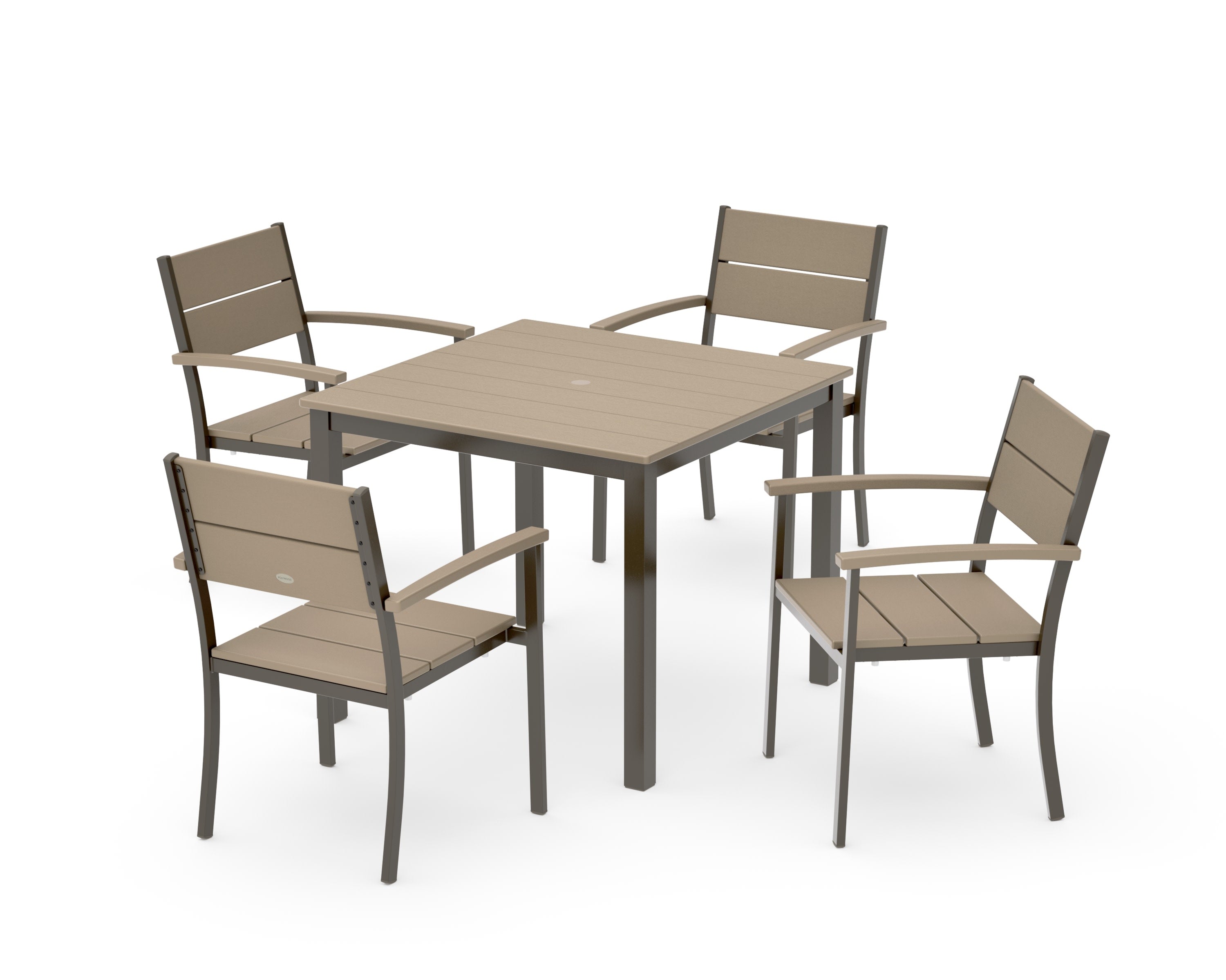 Main Street 5-Piece Dining Set in Bronze / Vintage Sahara