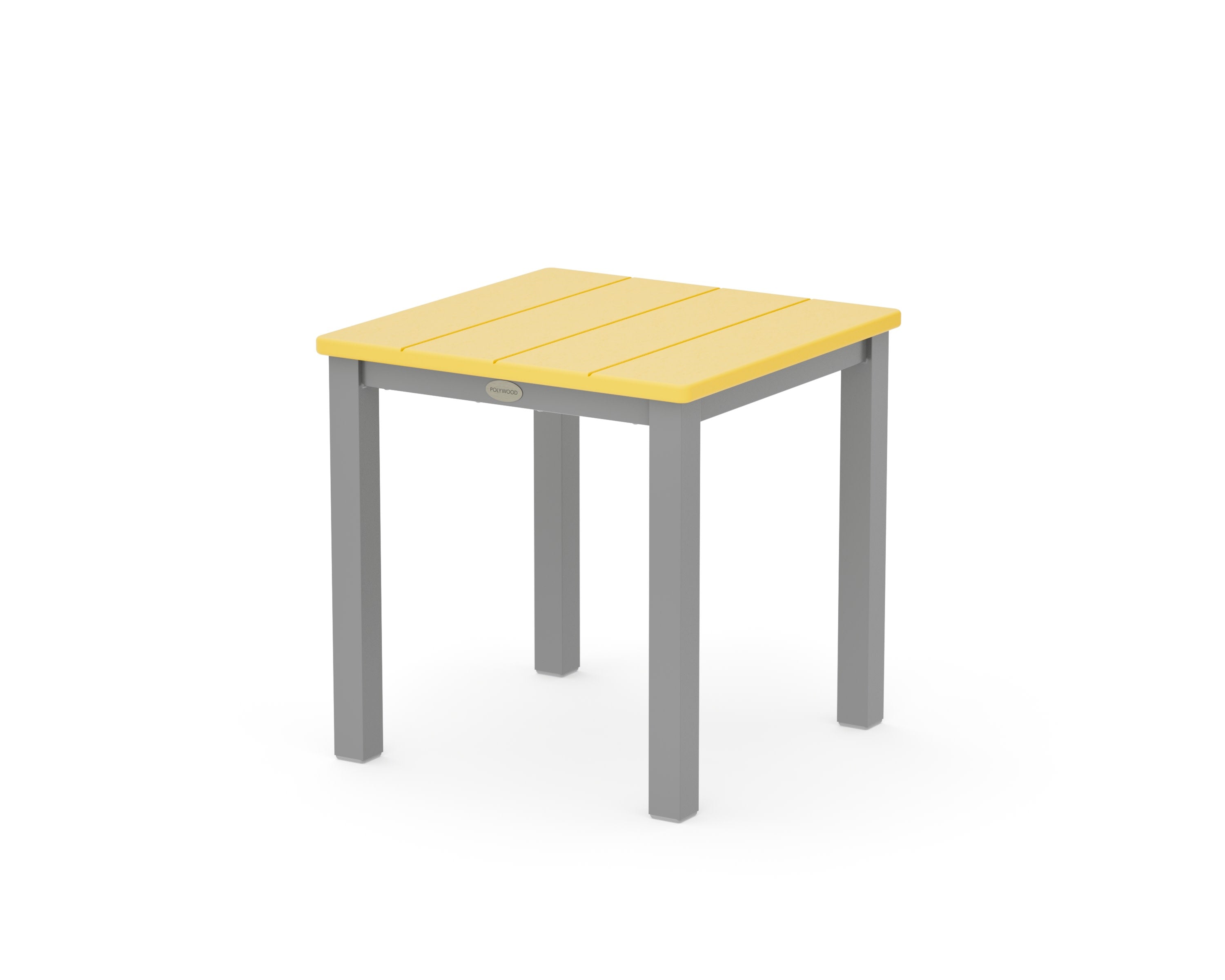 Main Street 18" Side Table in Silver / Lemon