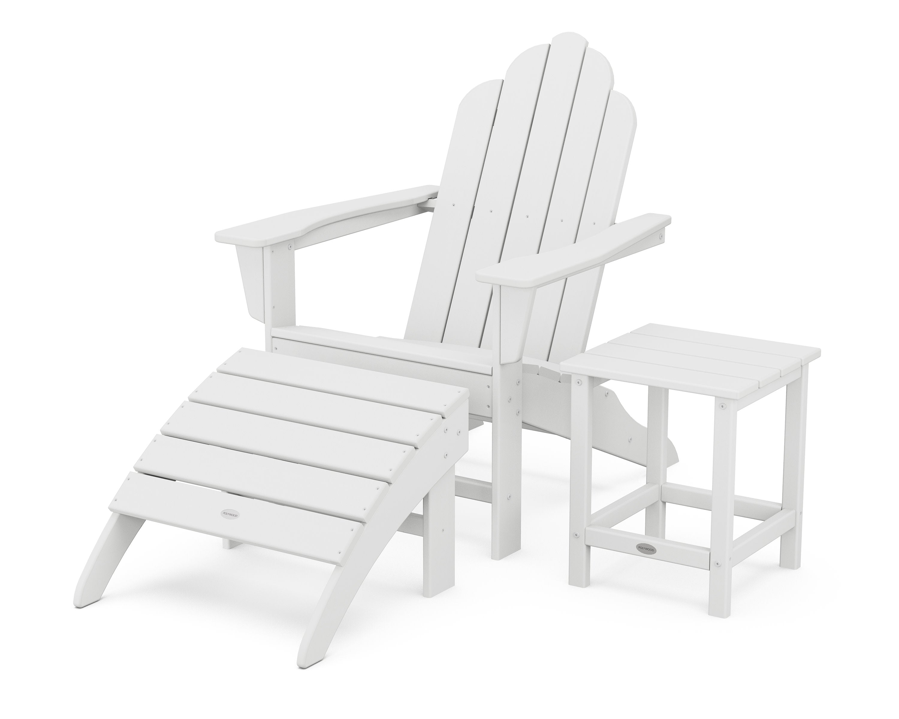 Long Island Adirondack 3-Piece Set in White