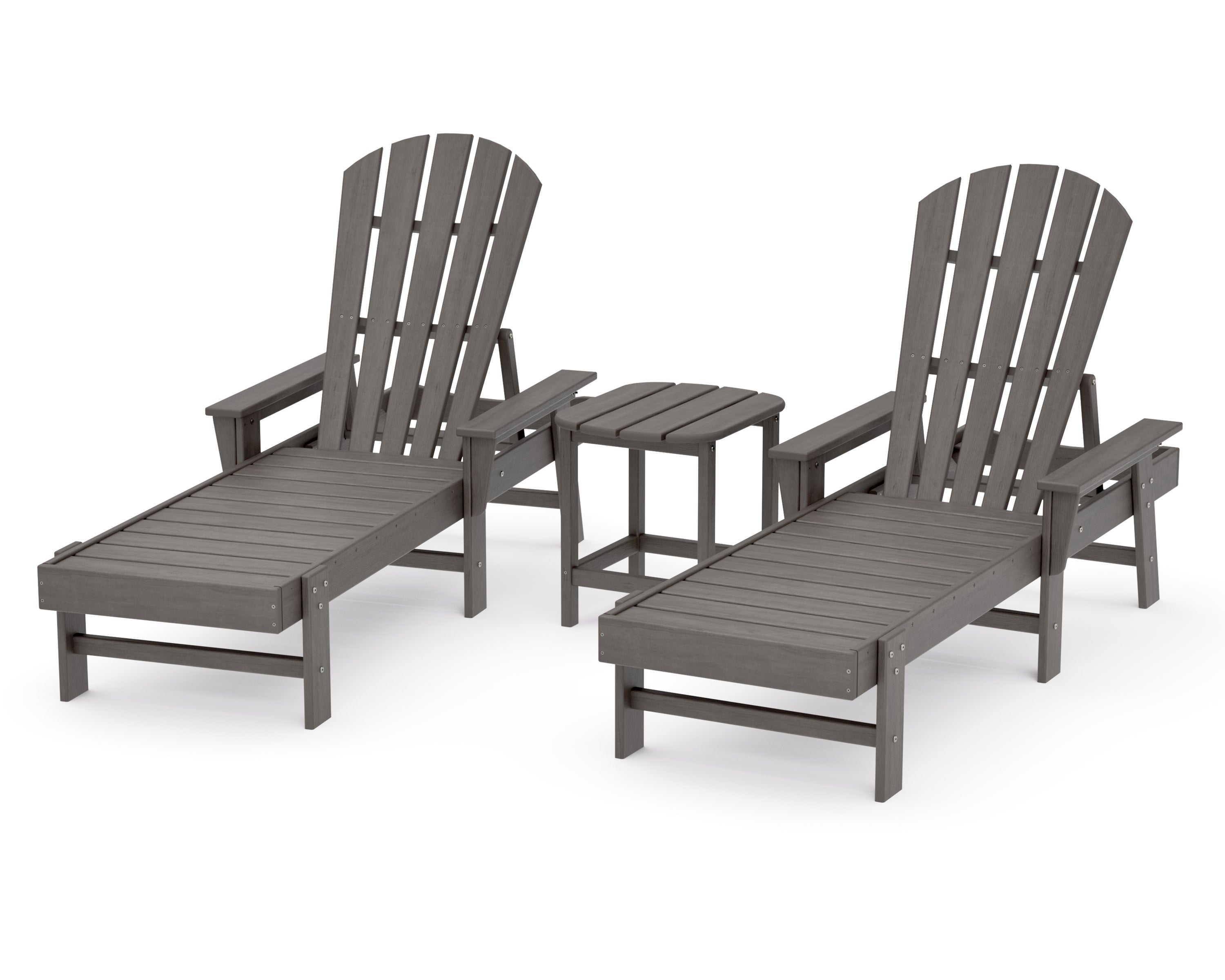 South Beach Chaise 3-Piece Set in Driftwood
