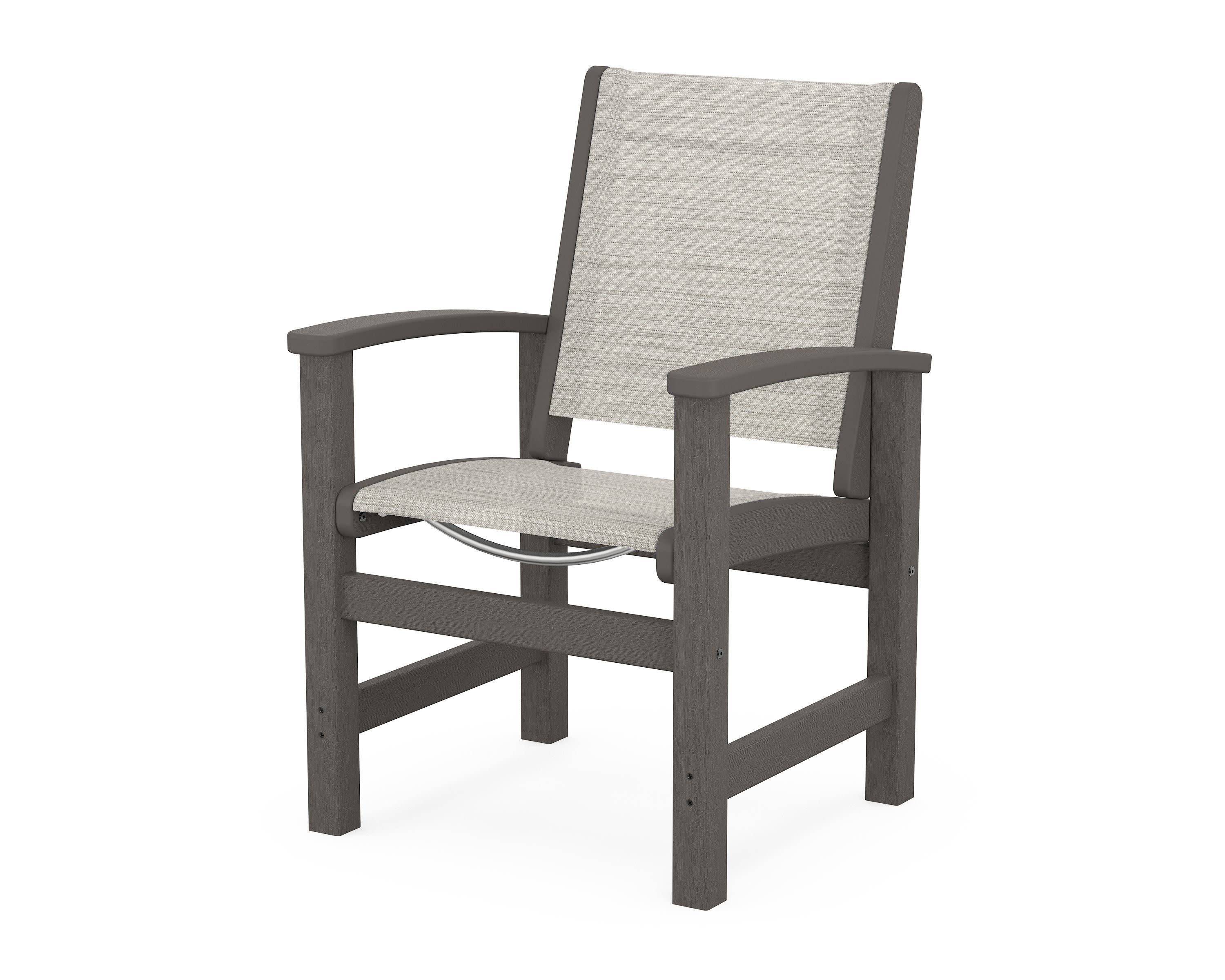 Coastal Dining Chair in Vintage Coffee / Birch Sling