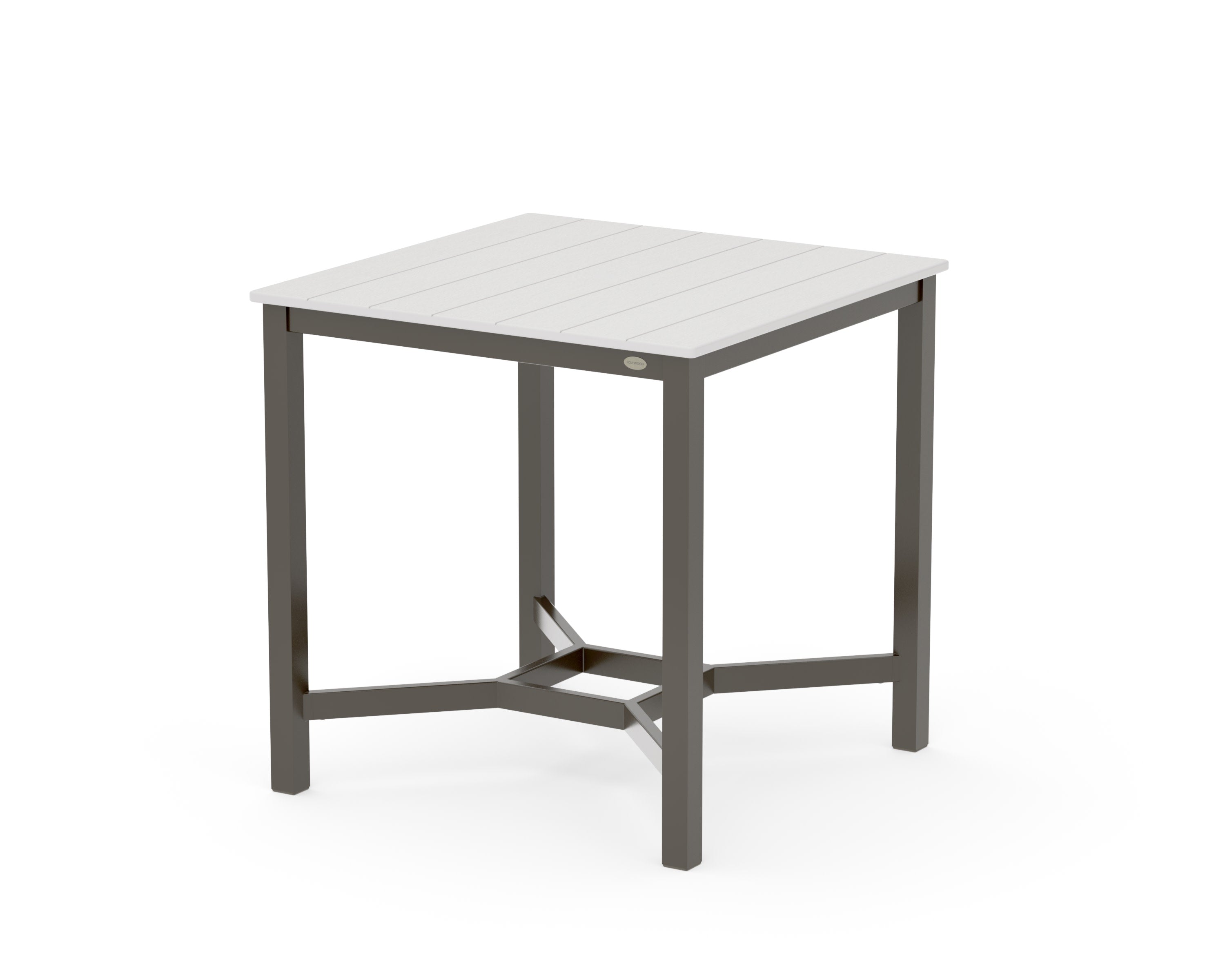 Main Street 36 x 36 Counter Table in Bronze / Vintage White