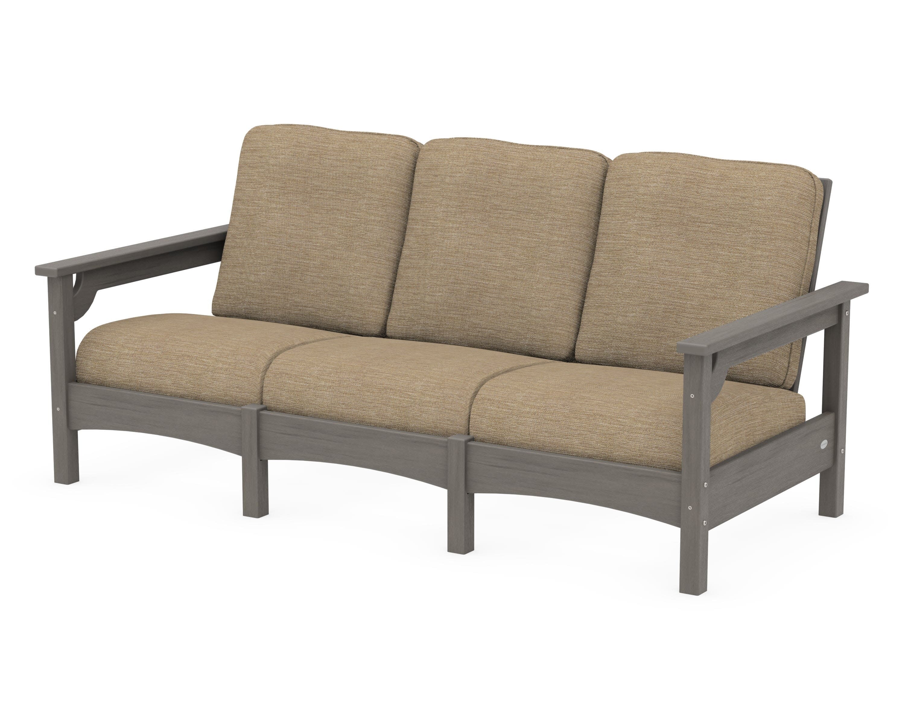 Club Sofa in Driftwood / Charmer Desert