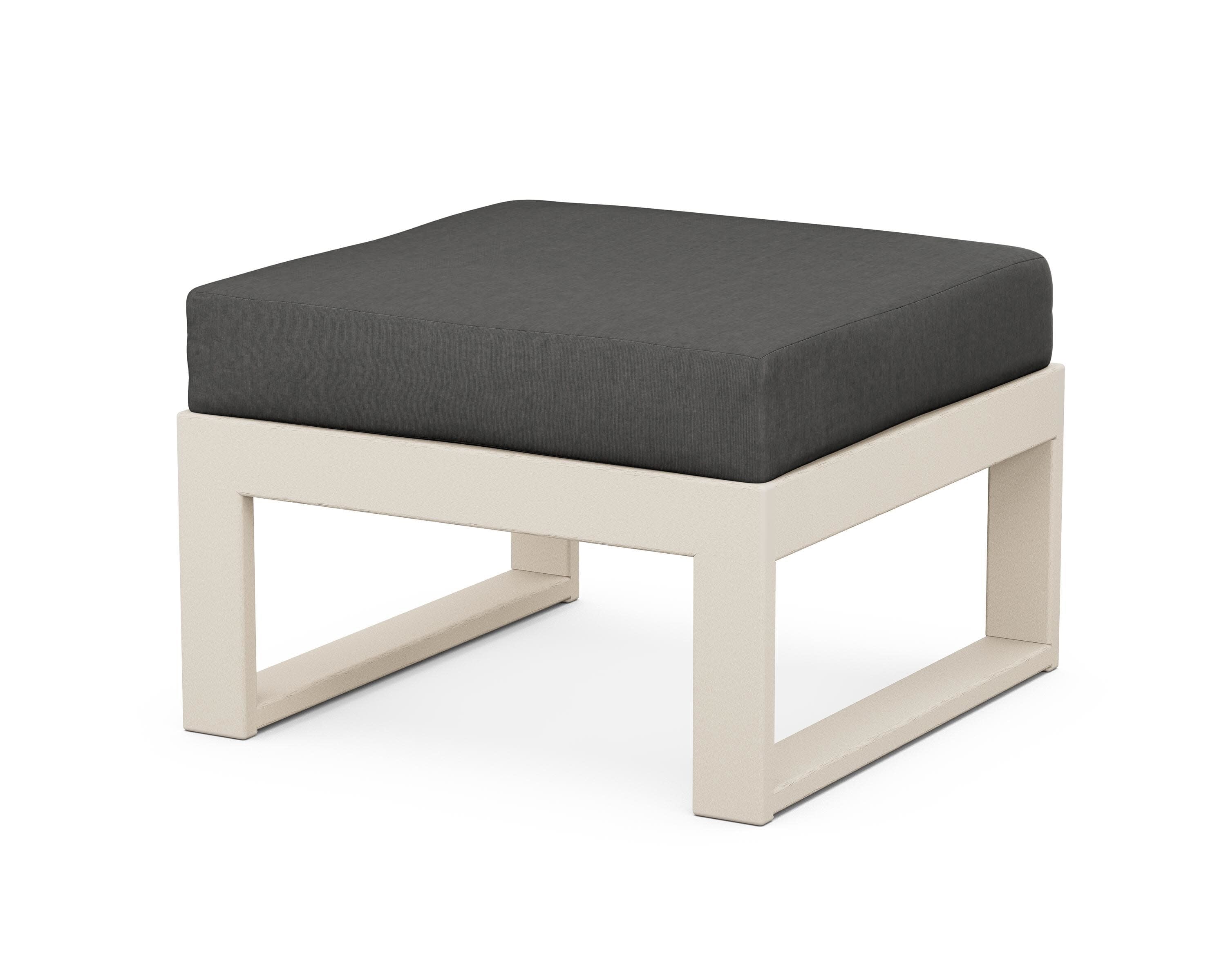 Modular Ottoman - Modern in Sand / Spectrum Carbon