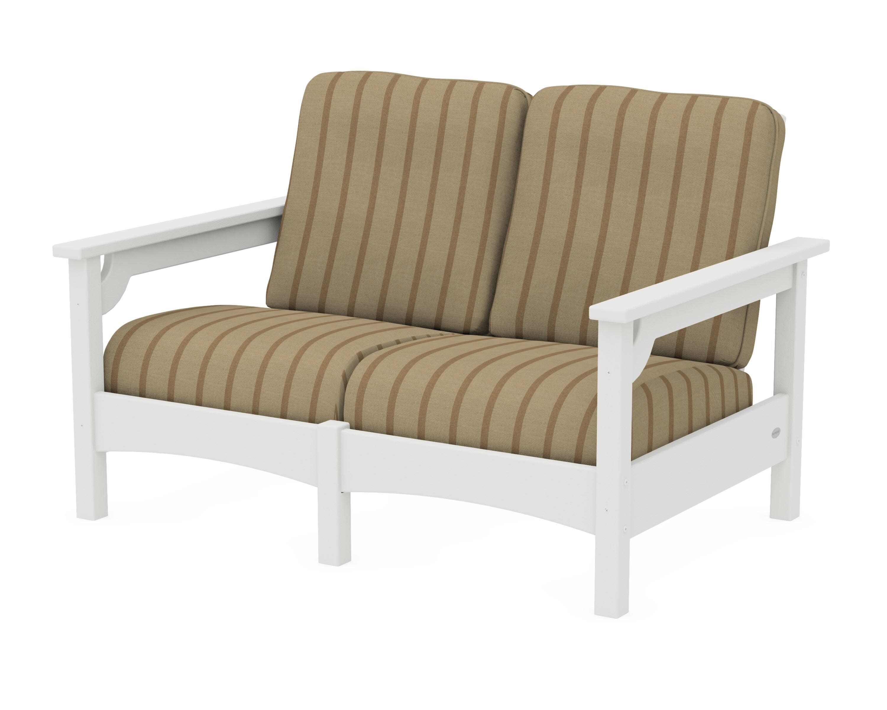 Club Loveseat in Vintage White / Unwind Driftwood