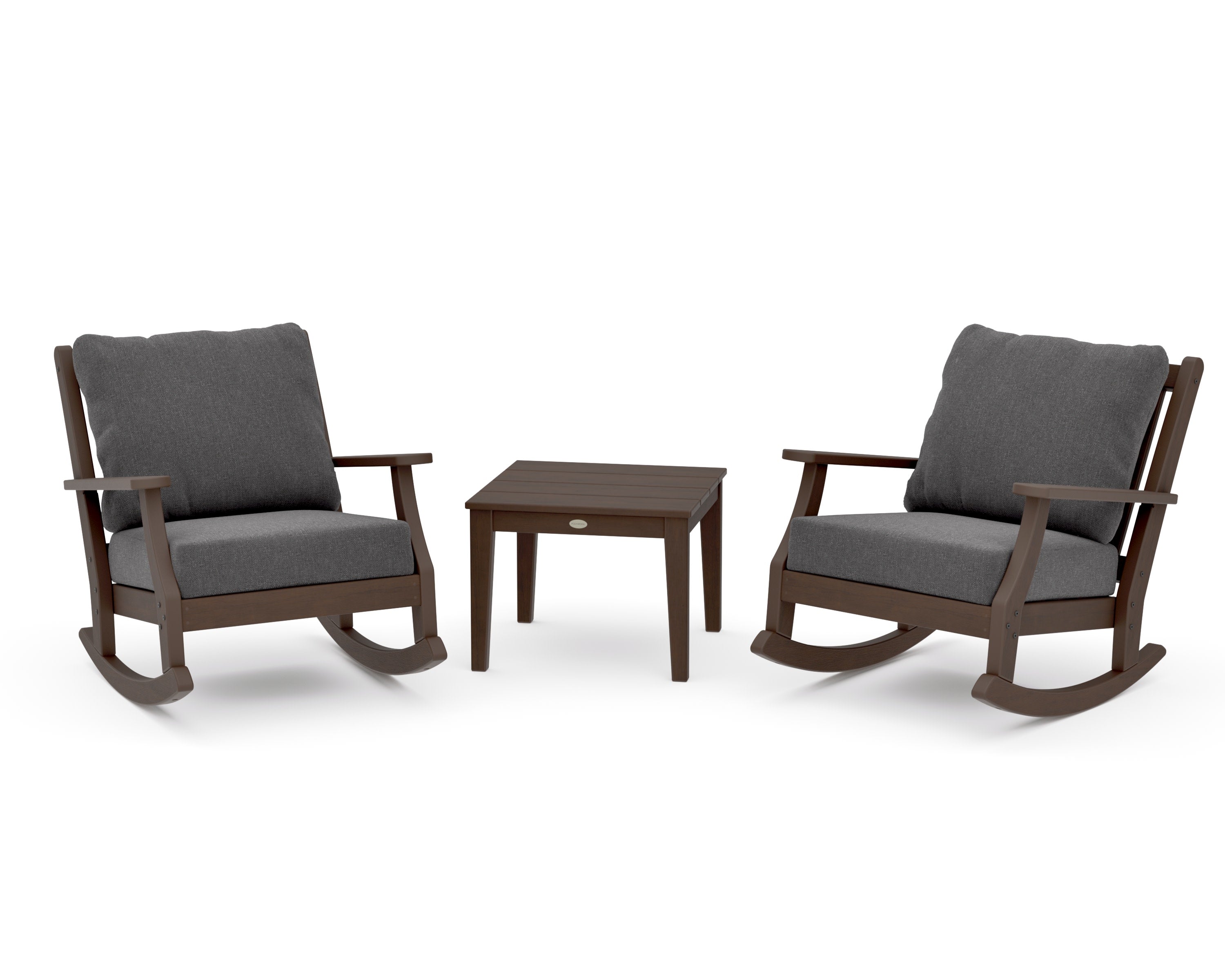 Wovendale 3-Piece Deep Seating Rocker Set in Kona / Ash Charcoal