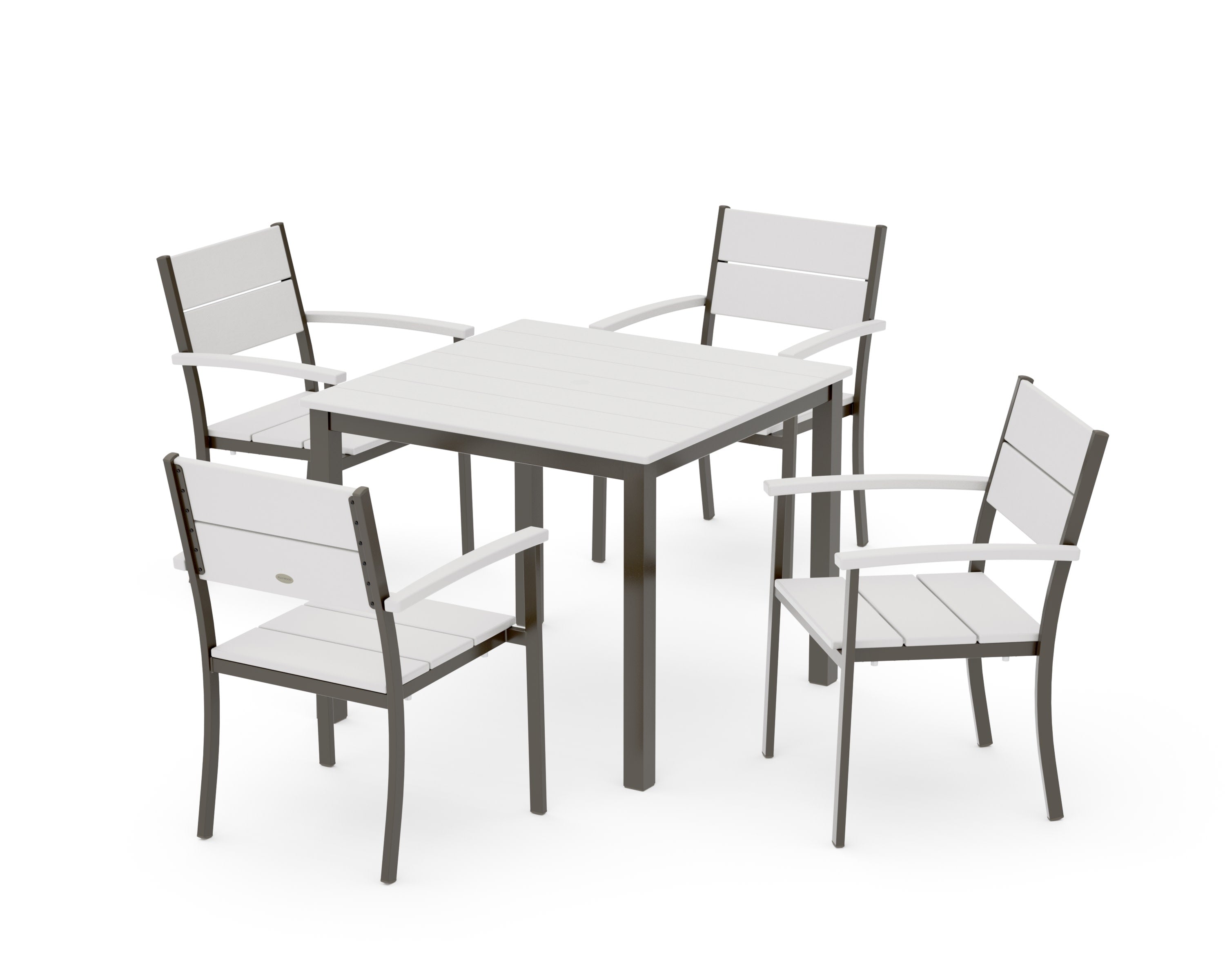 Main Street 5-Piece Dining Set in Bronze / Vintage White