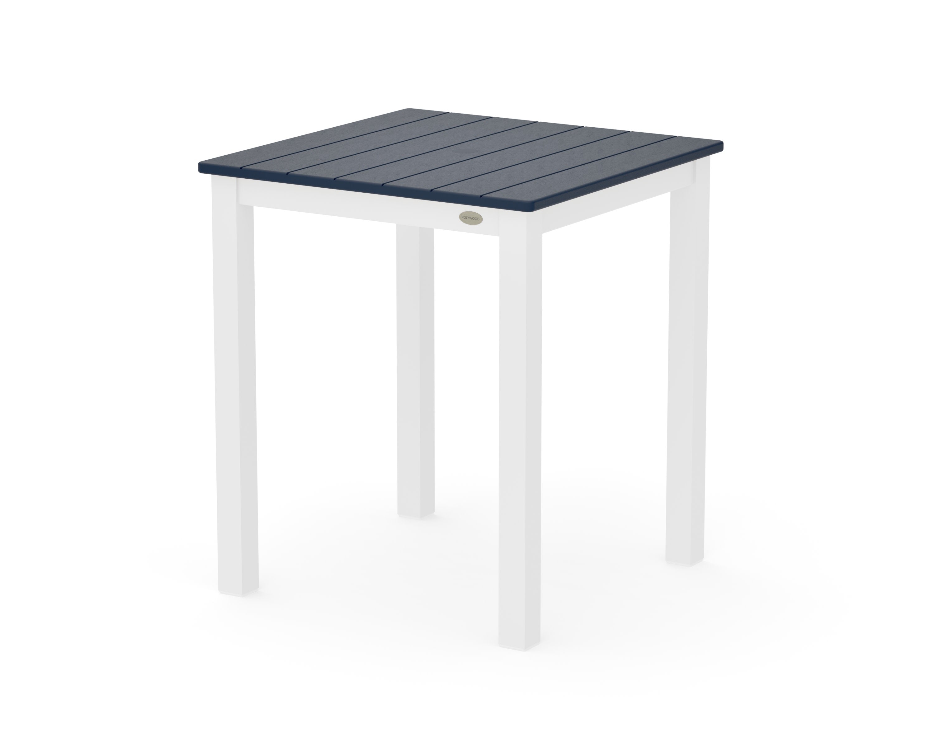 Main Street 26 x 26 Dining Table in White / Navy