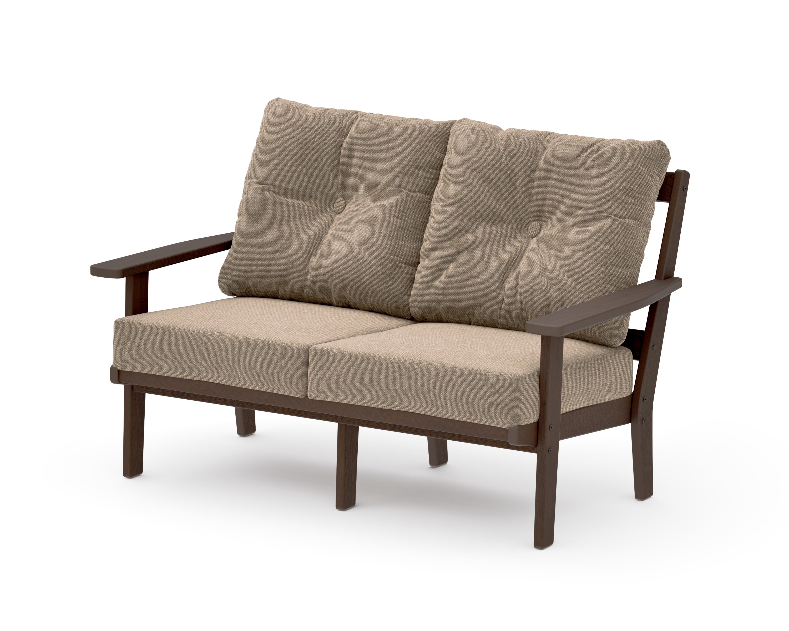 Oxford Deep SeatingLoveseat in Kona / Spiced Burlap