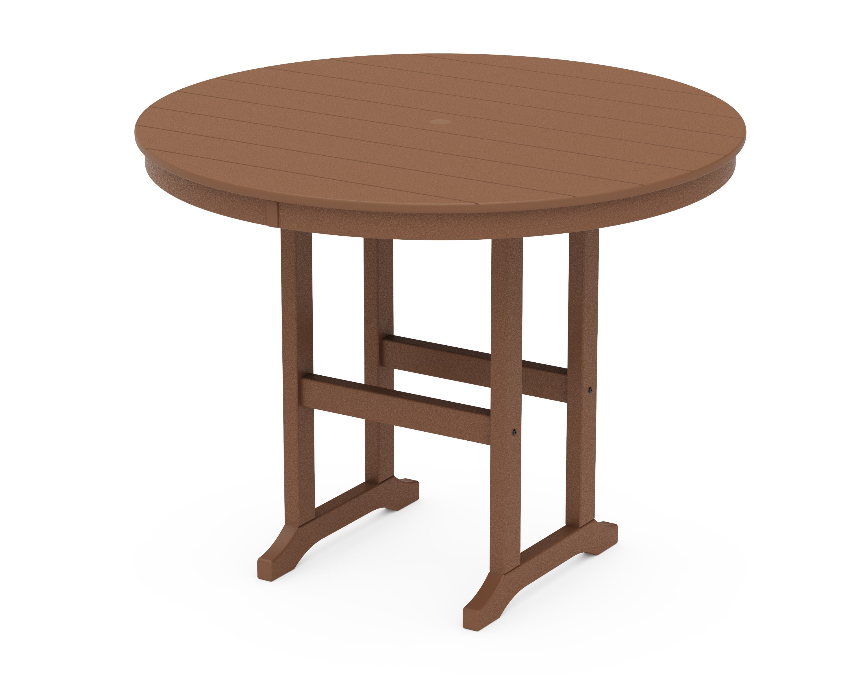 48" Round Farmhouse Counter Table in Teak