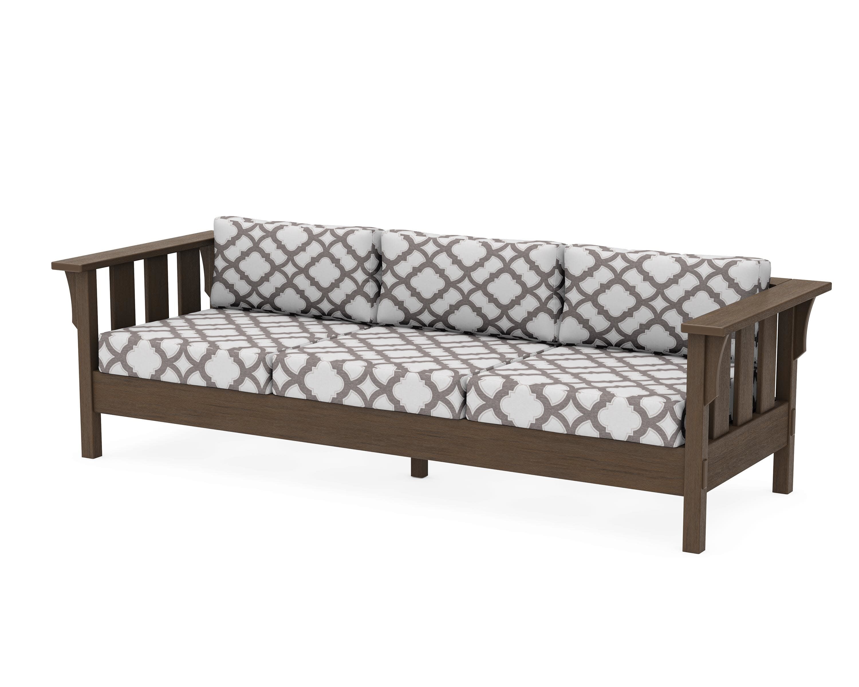 Acadia Deep Seating Sofa in Kona / Trellis Grey Mist