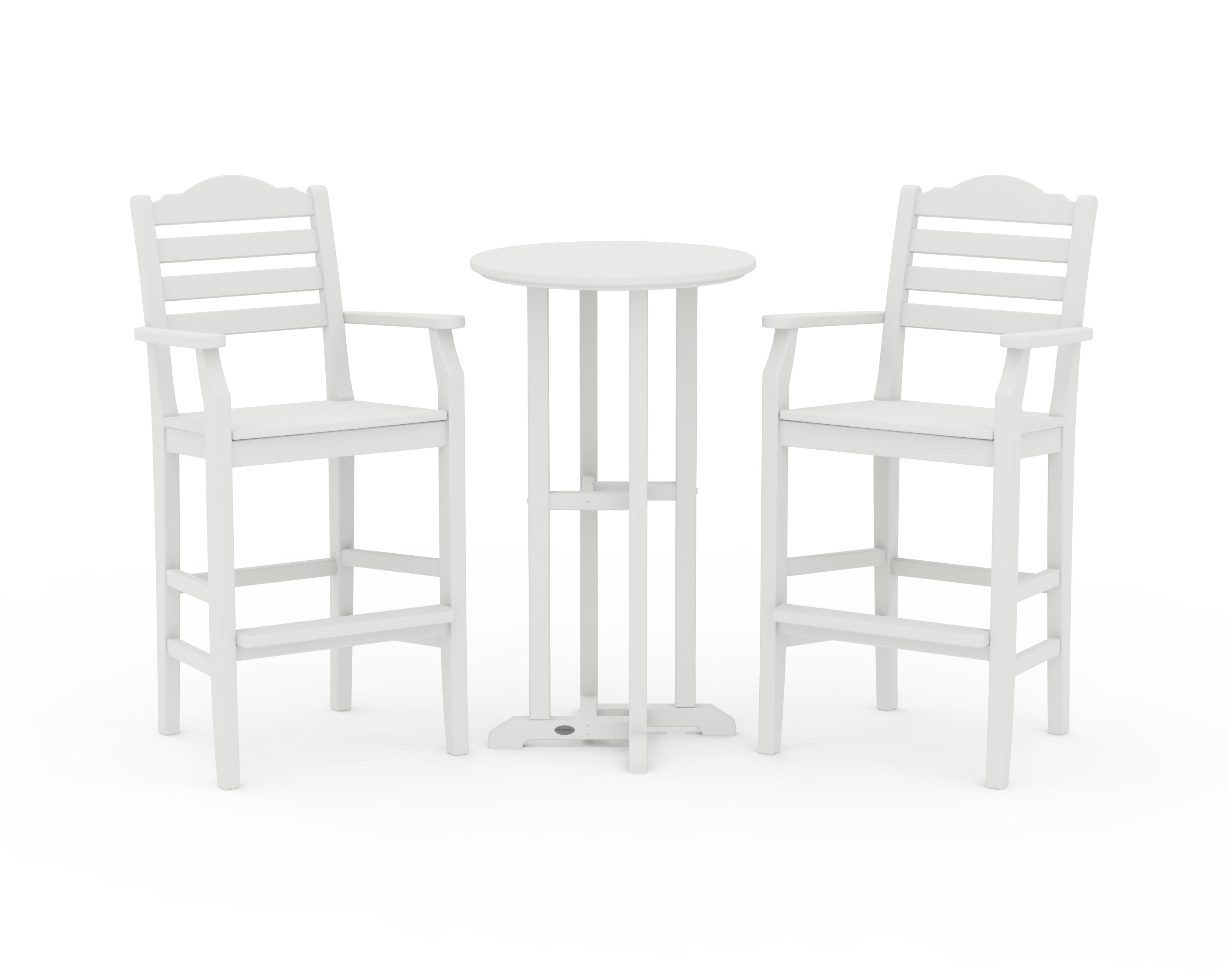 Savannah 3-Piece Farmhouse Bar Set in Vintage White