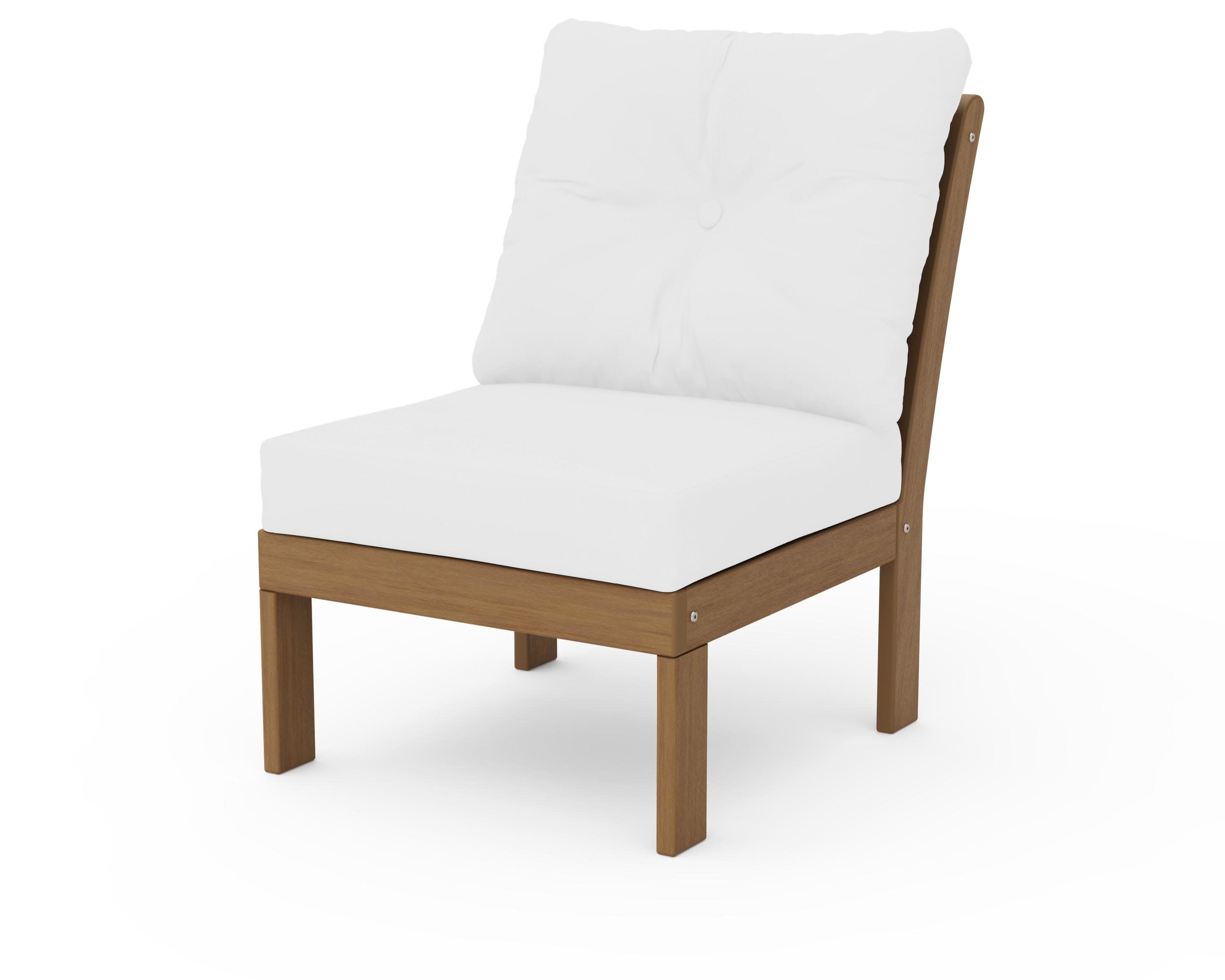 Vineyard Modular Armless Chair in Natural / Natural
