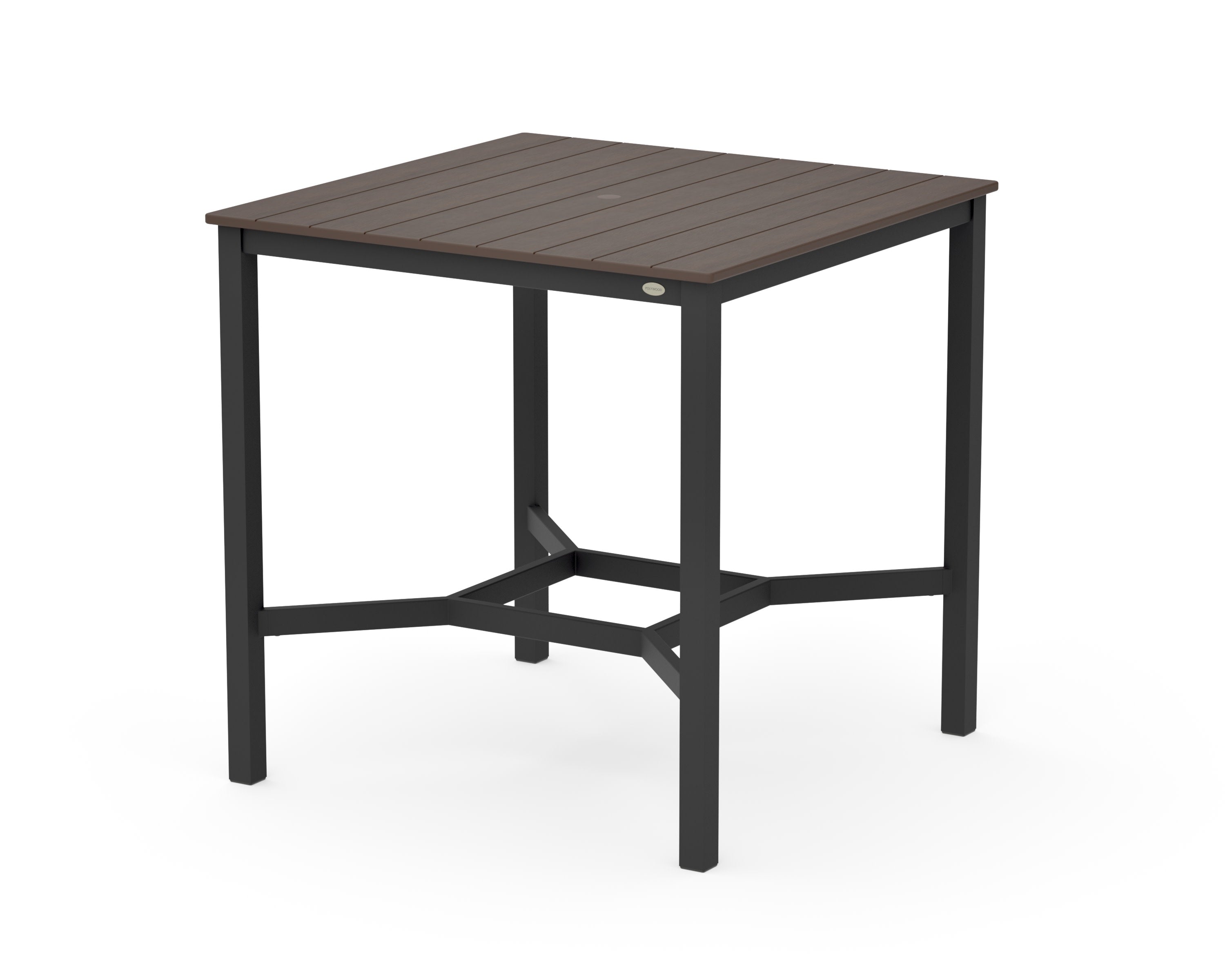 Main Street 42 x 42 Bar Table in Black / Kona