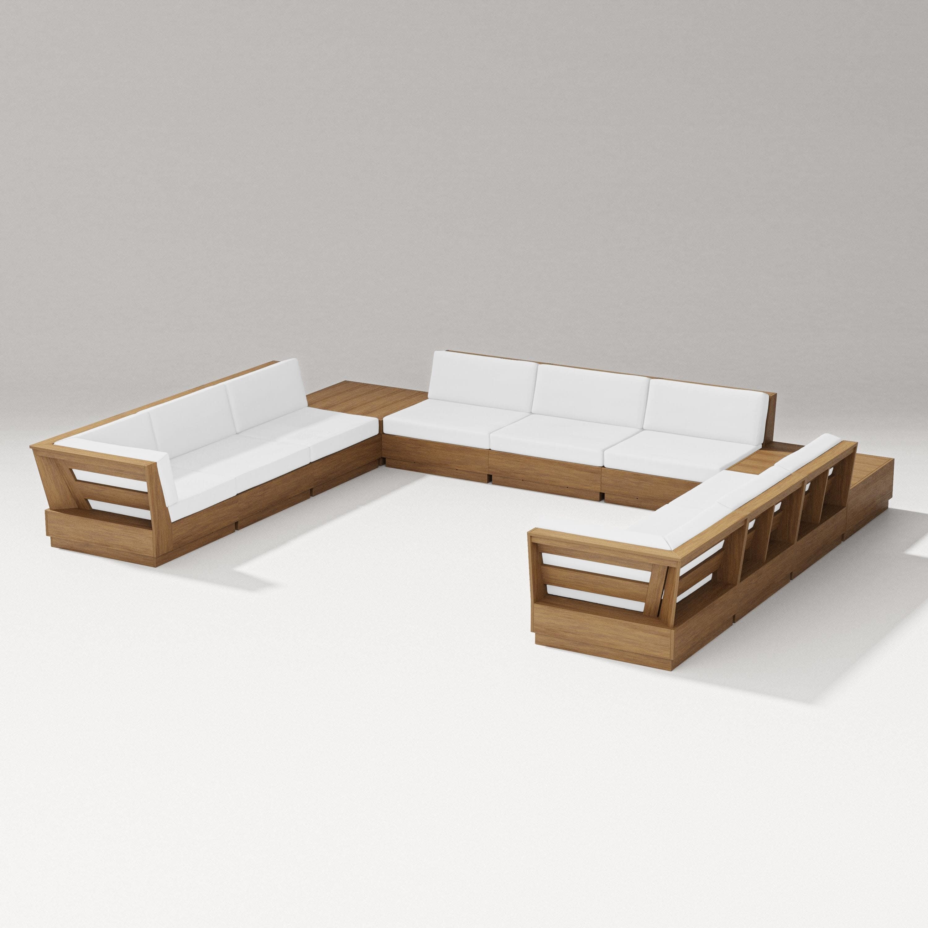 Elevate 11-Piece U-Shaped Sofa Sectional in Natural / Natural