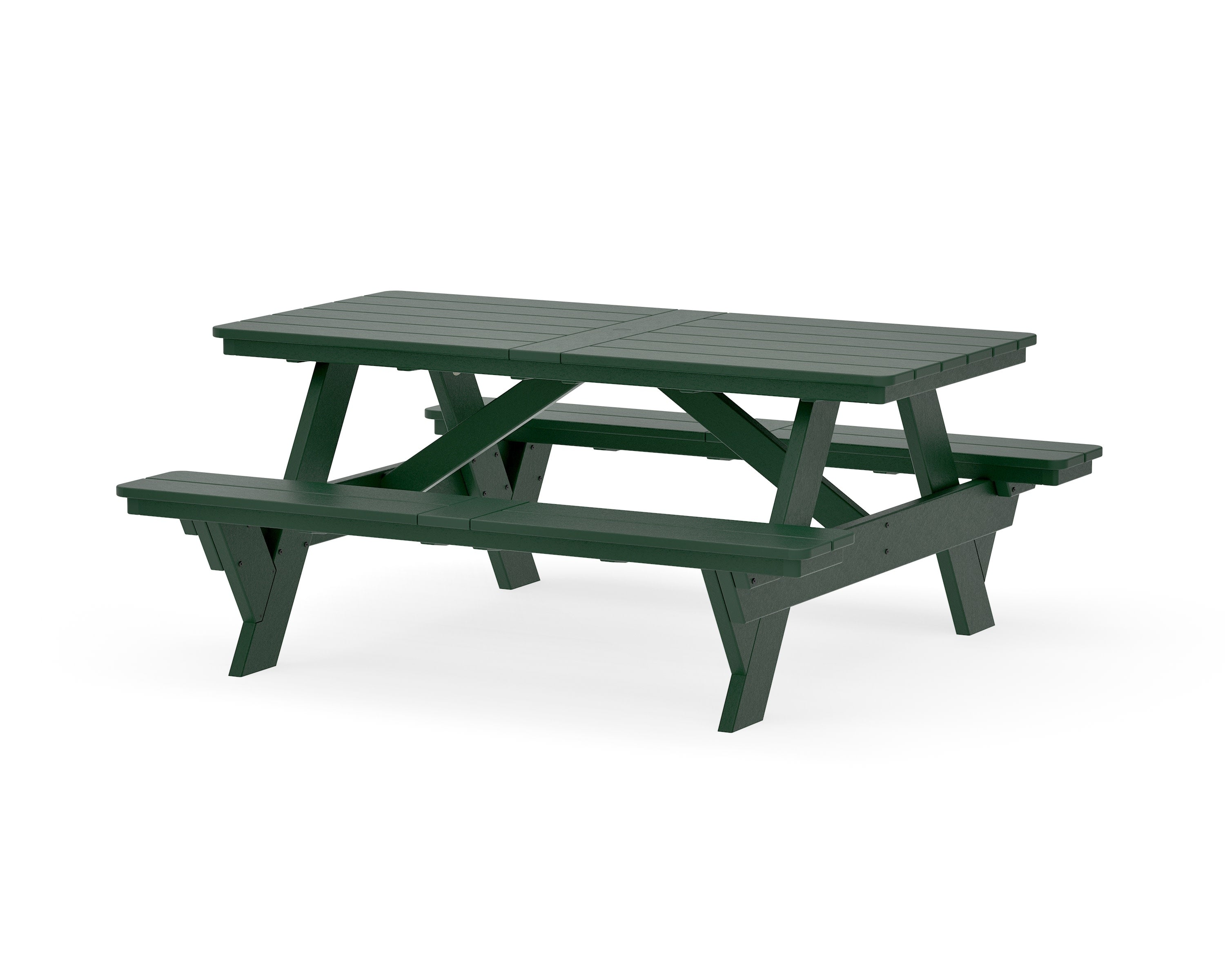 Rockford 72 Picnic Table in Green