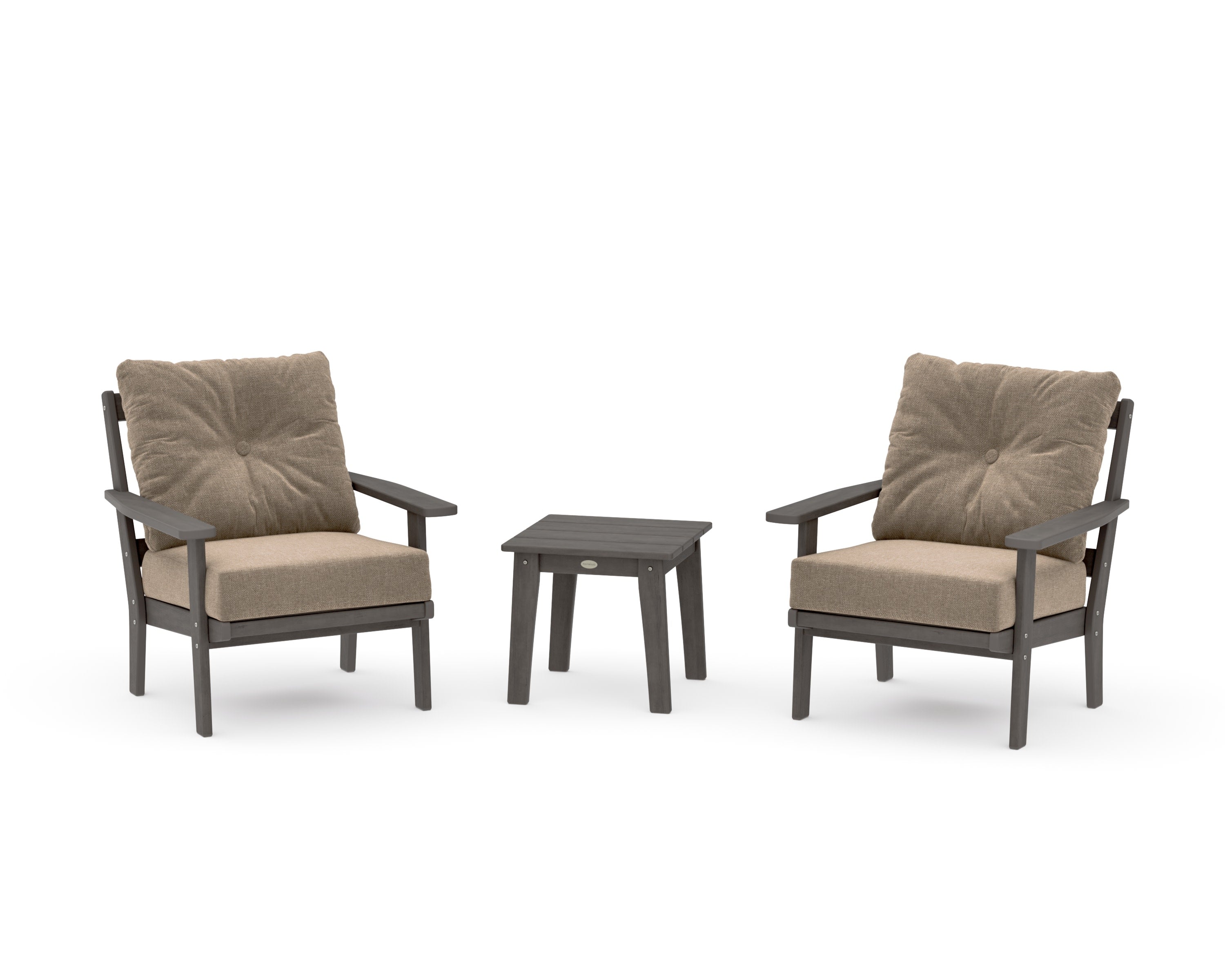 Prairie 3-Piece Deep Seating Set in Driftwood / Spiced Burlap