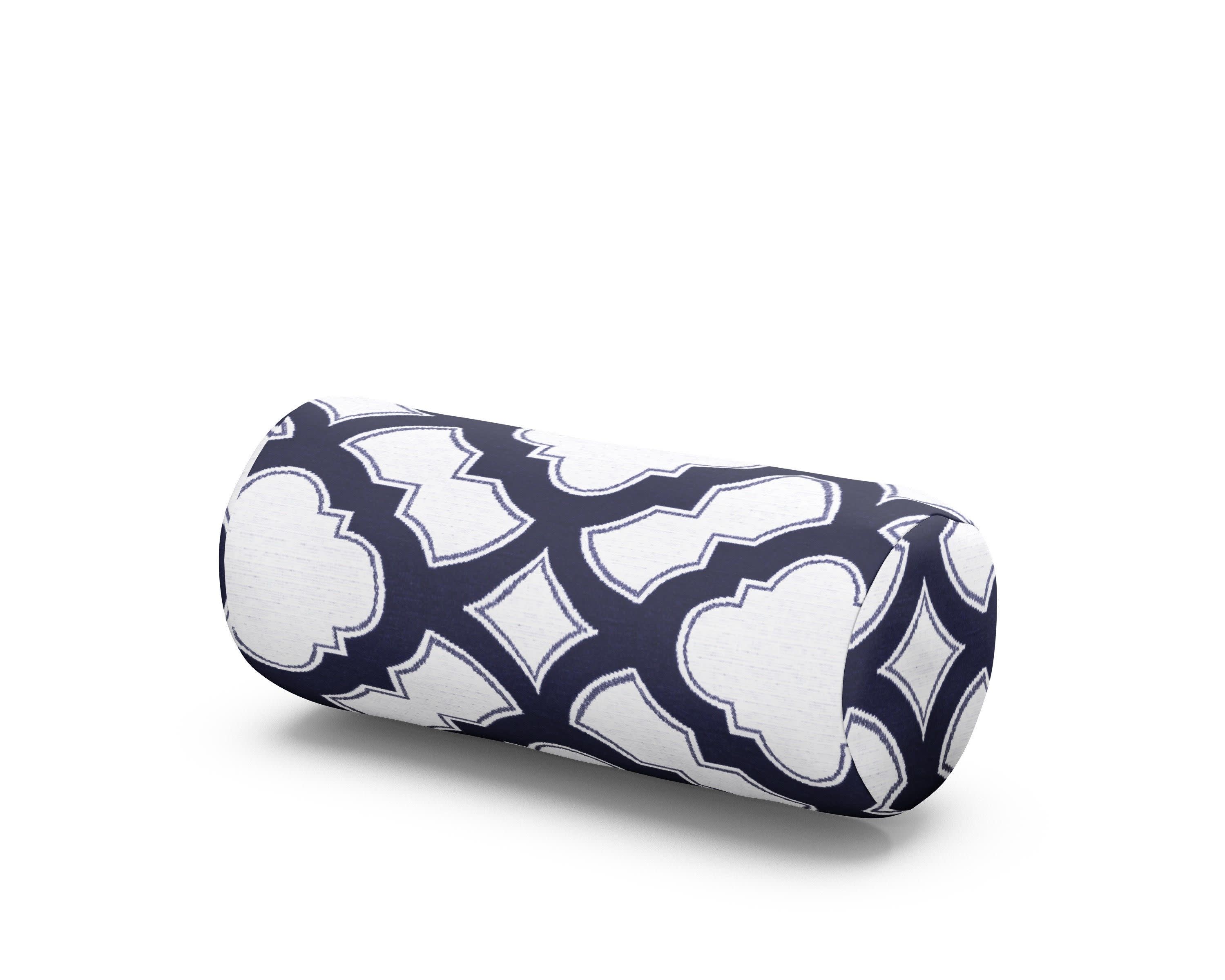 Headrest Pillow - Extended One Strap in Trellis Navy