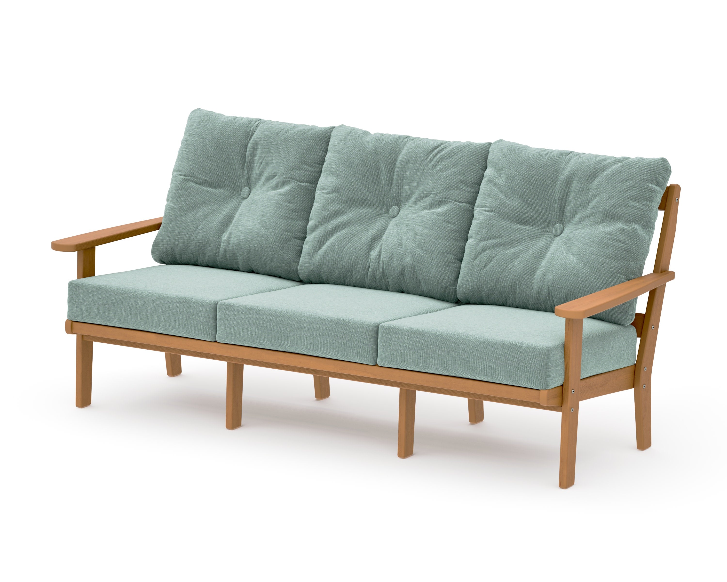 Mission Deep Seating Sofa in Natural / Glacier Spa