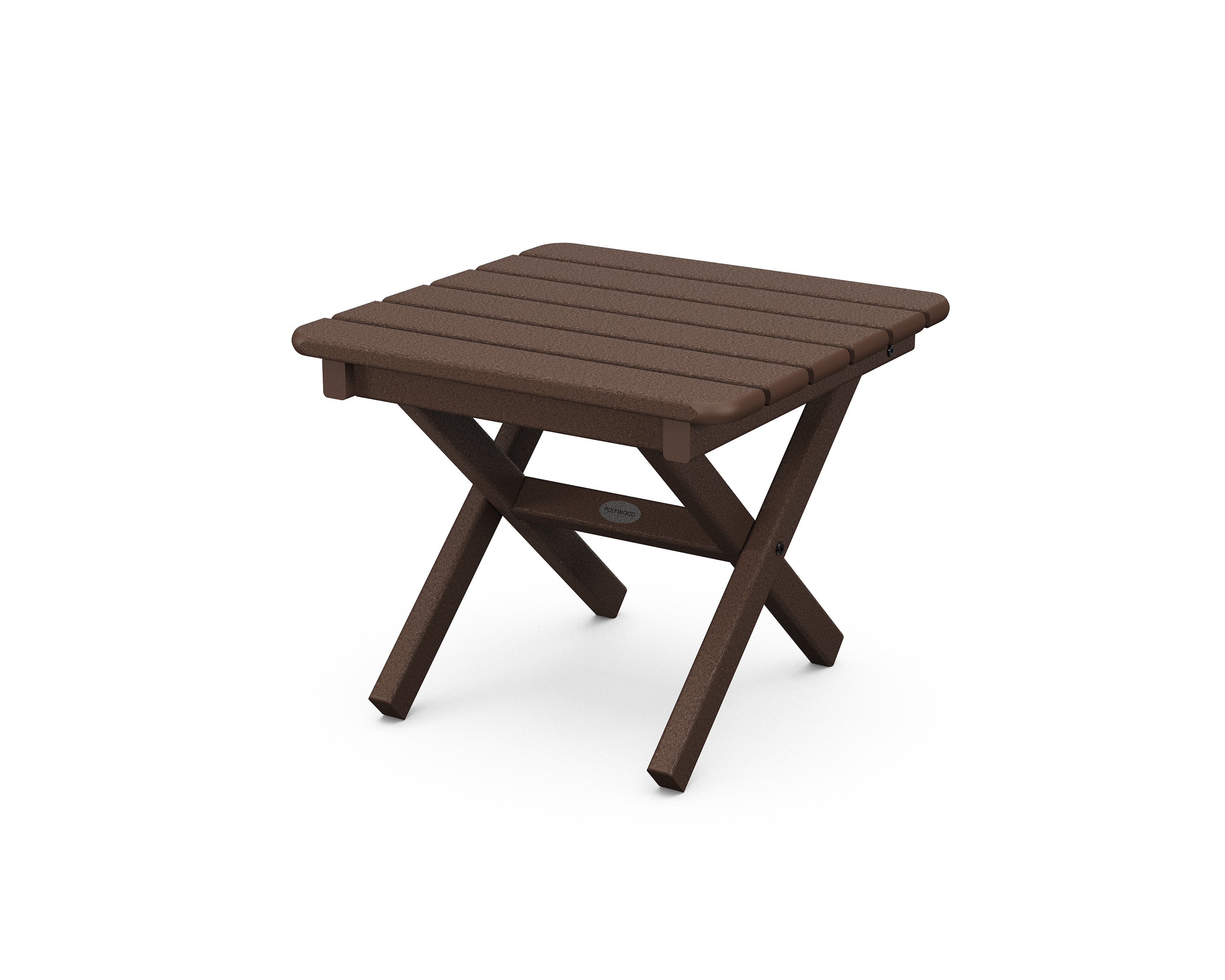 Square 18" Folding Side Table in Mahogany
