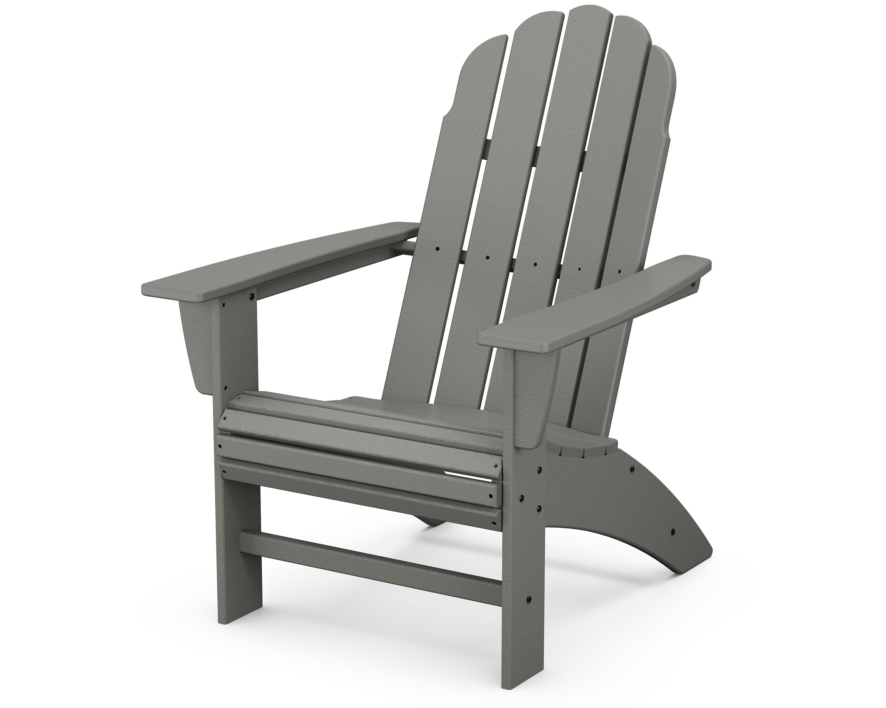 Vineyard Curveback Adirondack Chair in Slate Grey