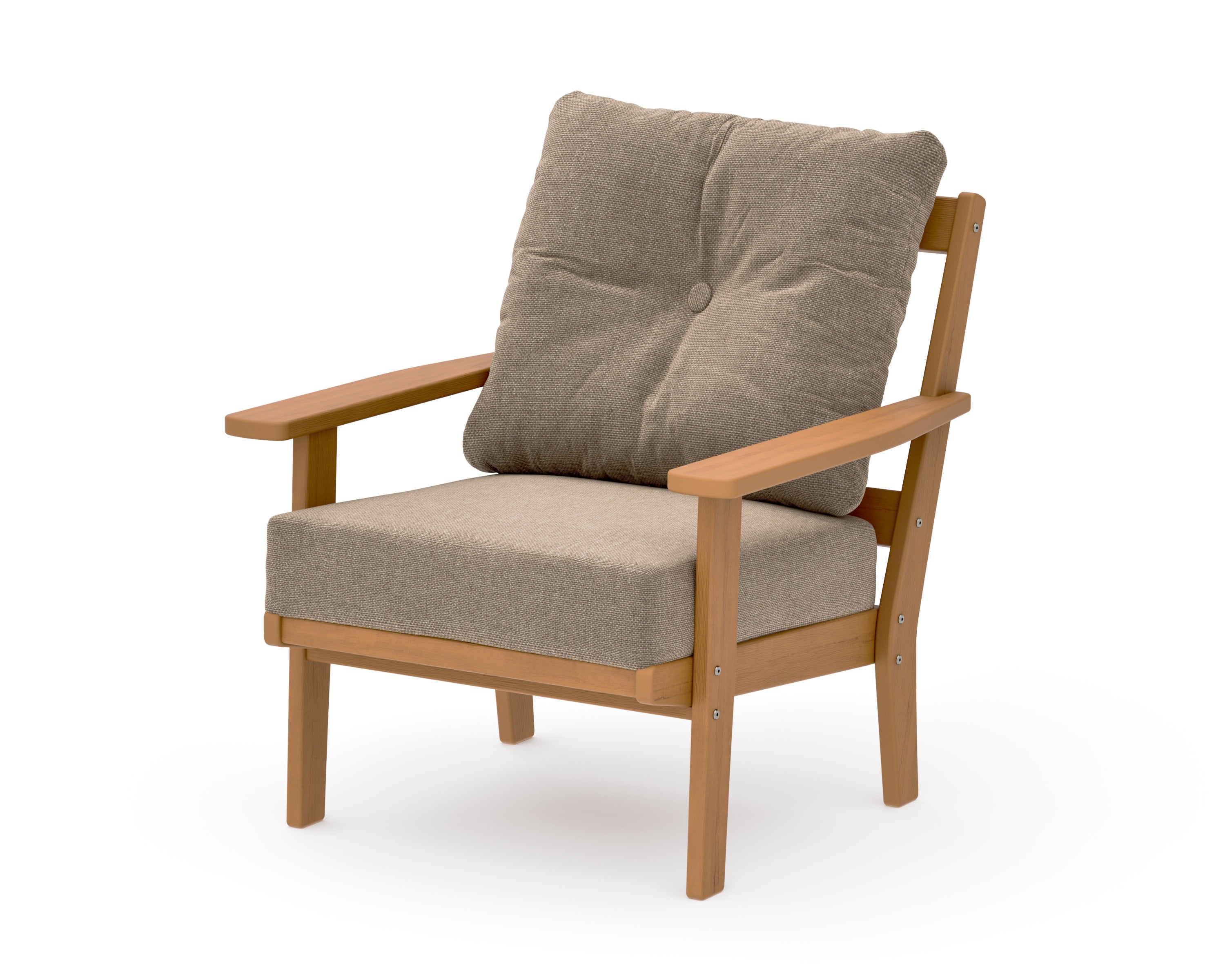 Oxford Deep Seating Chair in Natural / Spiced Burlap