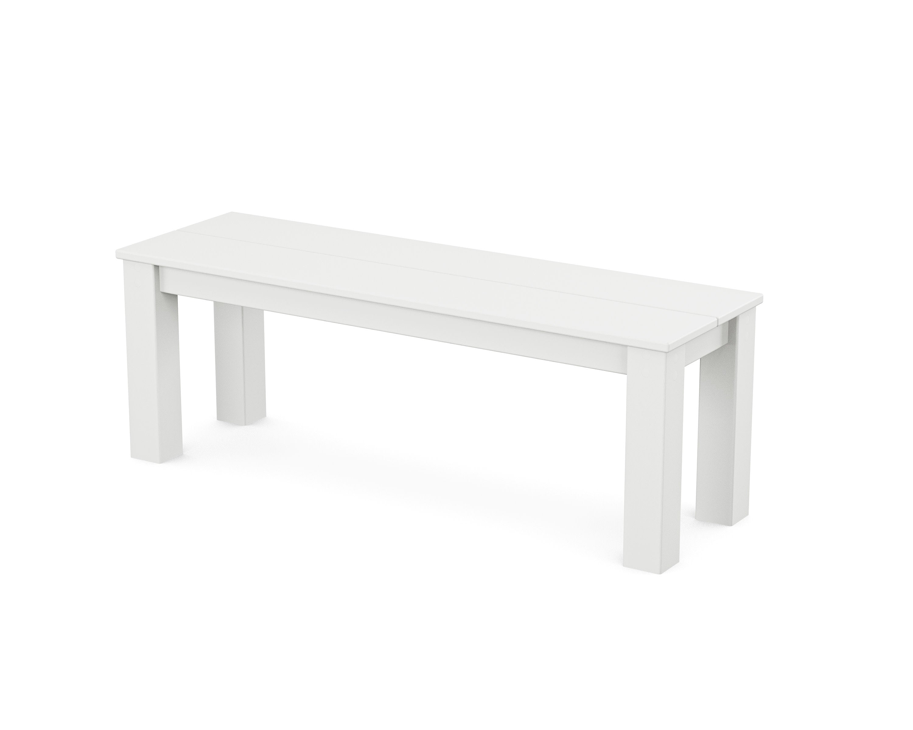 Studio Parsons 48" Bench in White