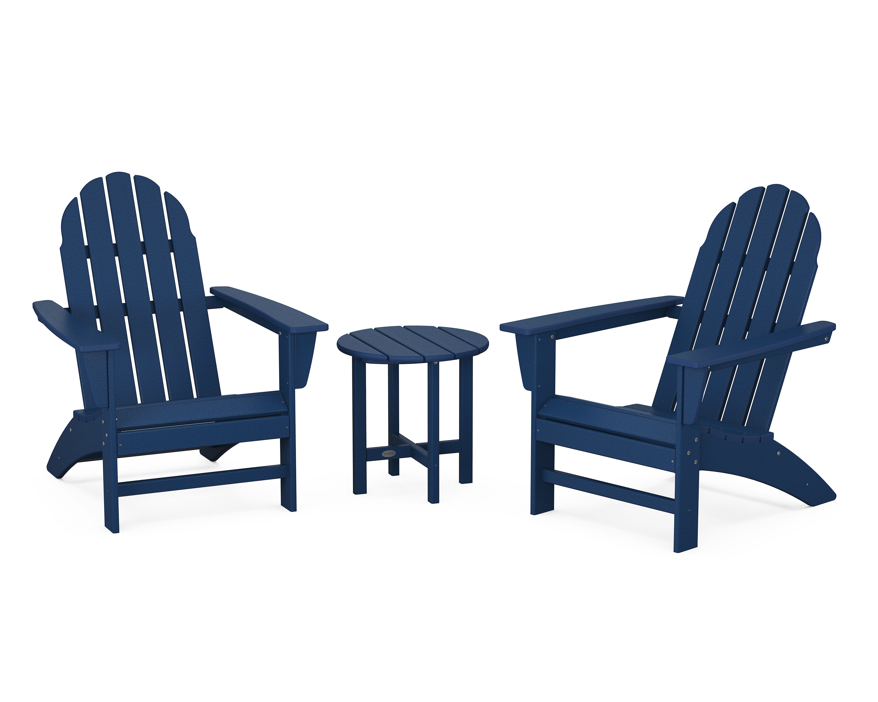 Vineyard 3-Piece Adirondack Set in Navy