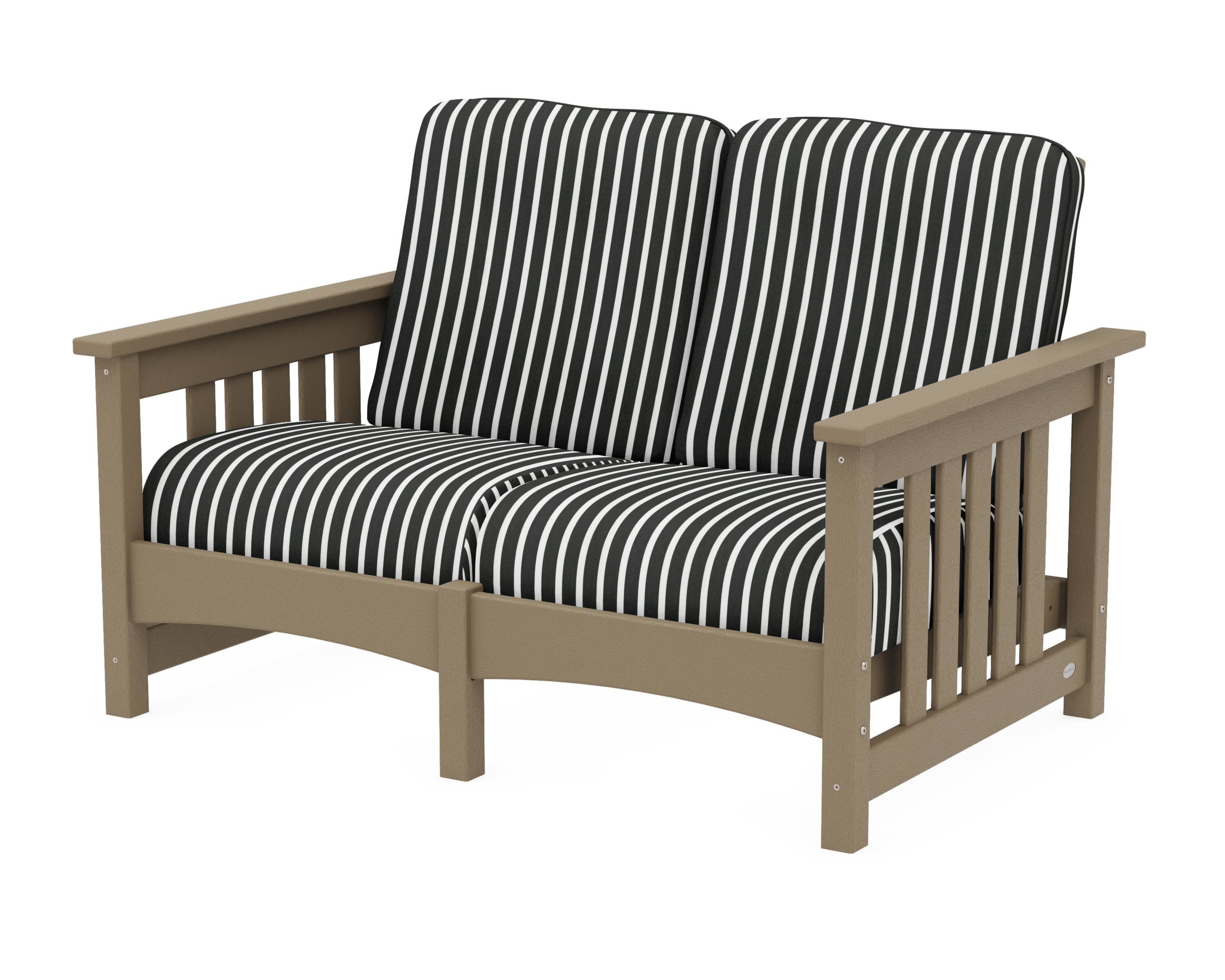 Club Mission Loveseat in Vintage Sahara / Shore Classic