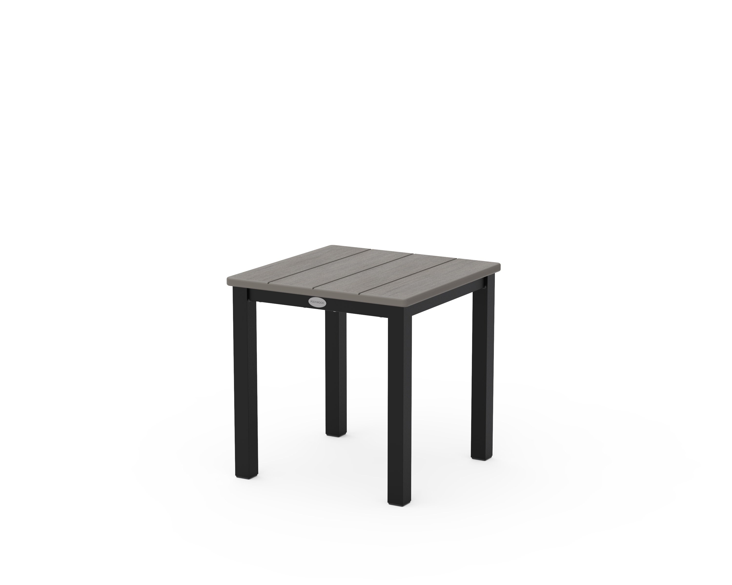 Main Street 18" Side Table in Black / Driftwood