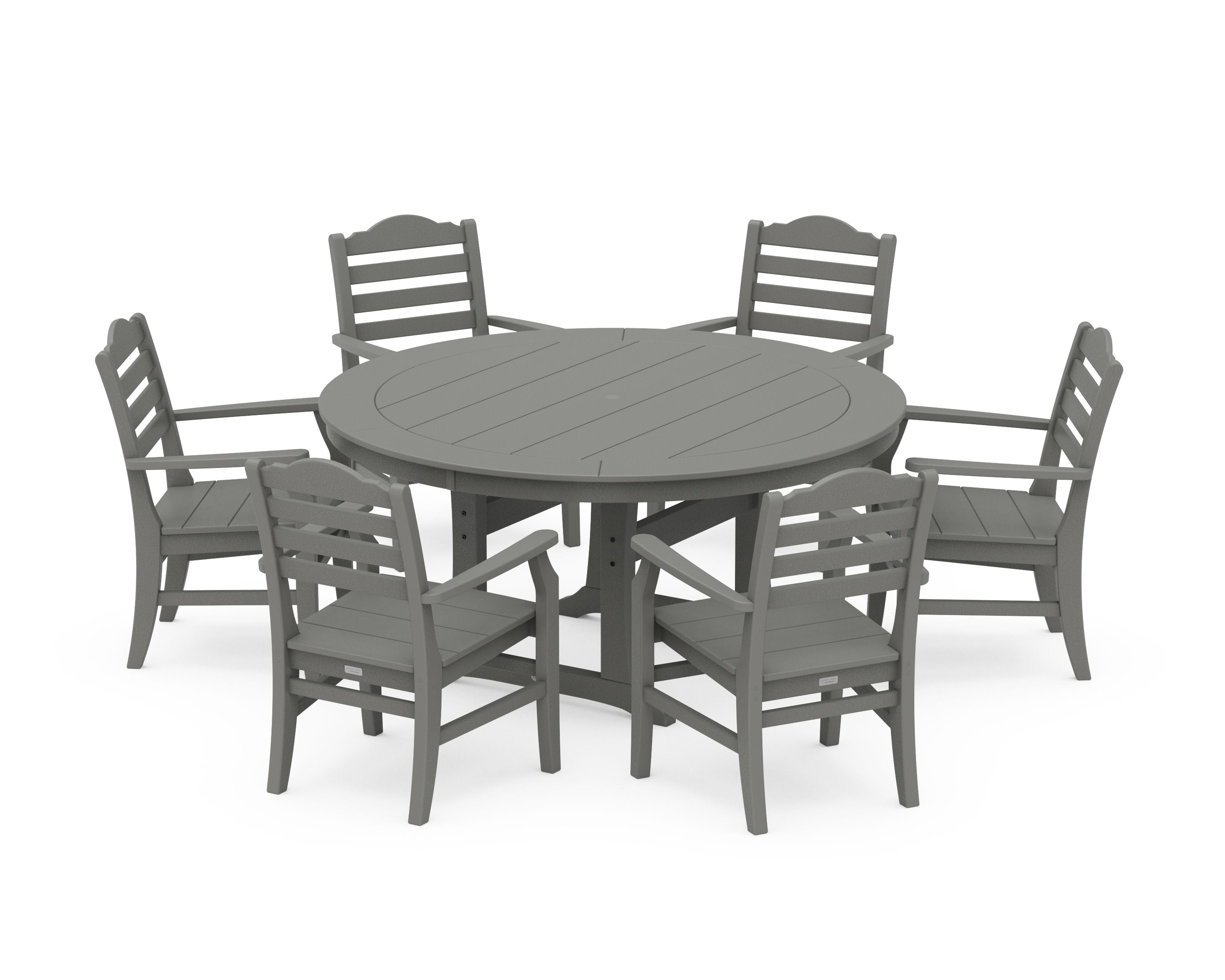 Savannah 7-Piece Arm Chair Round Dining Set