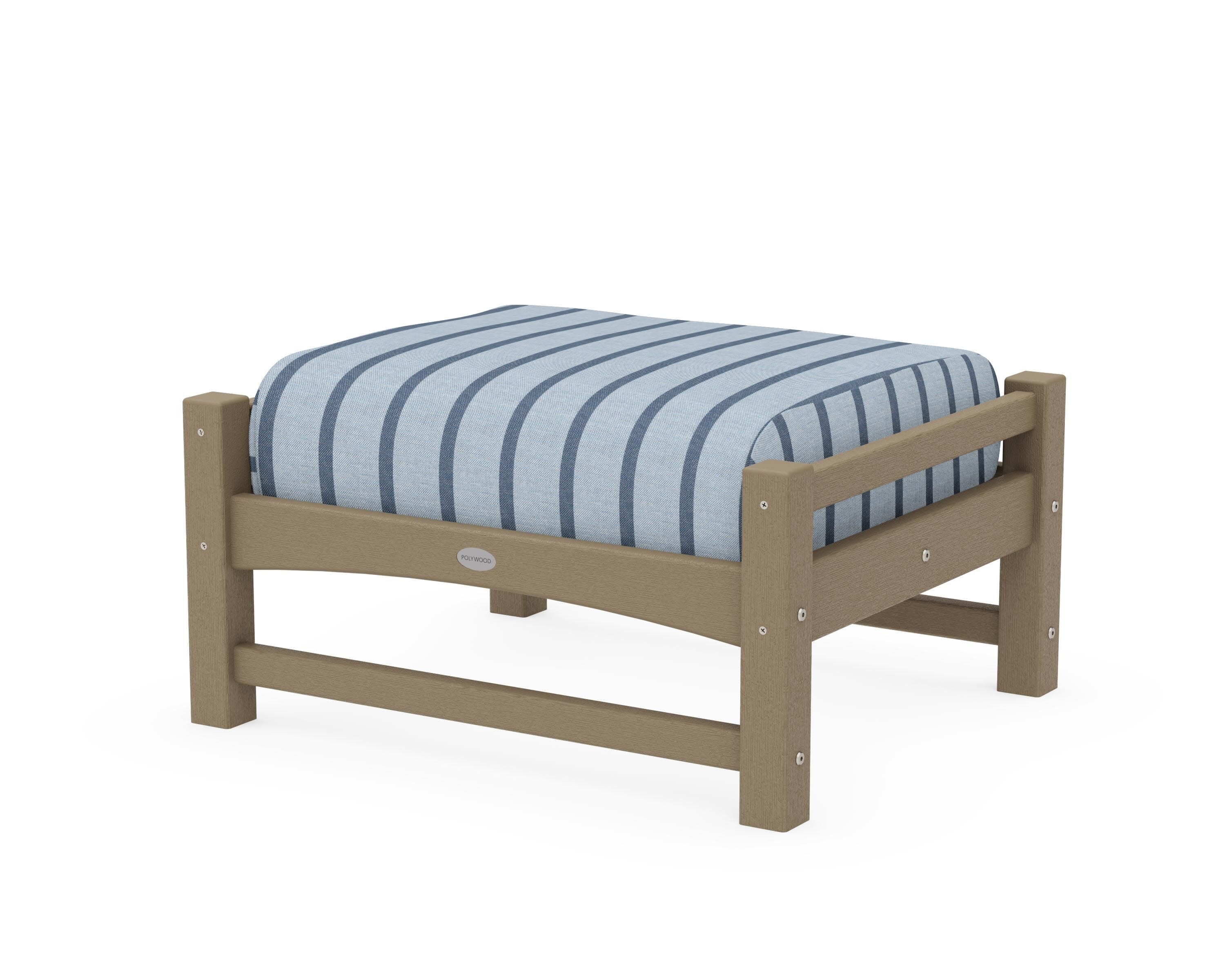 Club Ottoman in Vintage Sahara / Unwind Sky