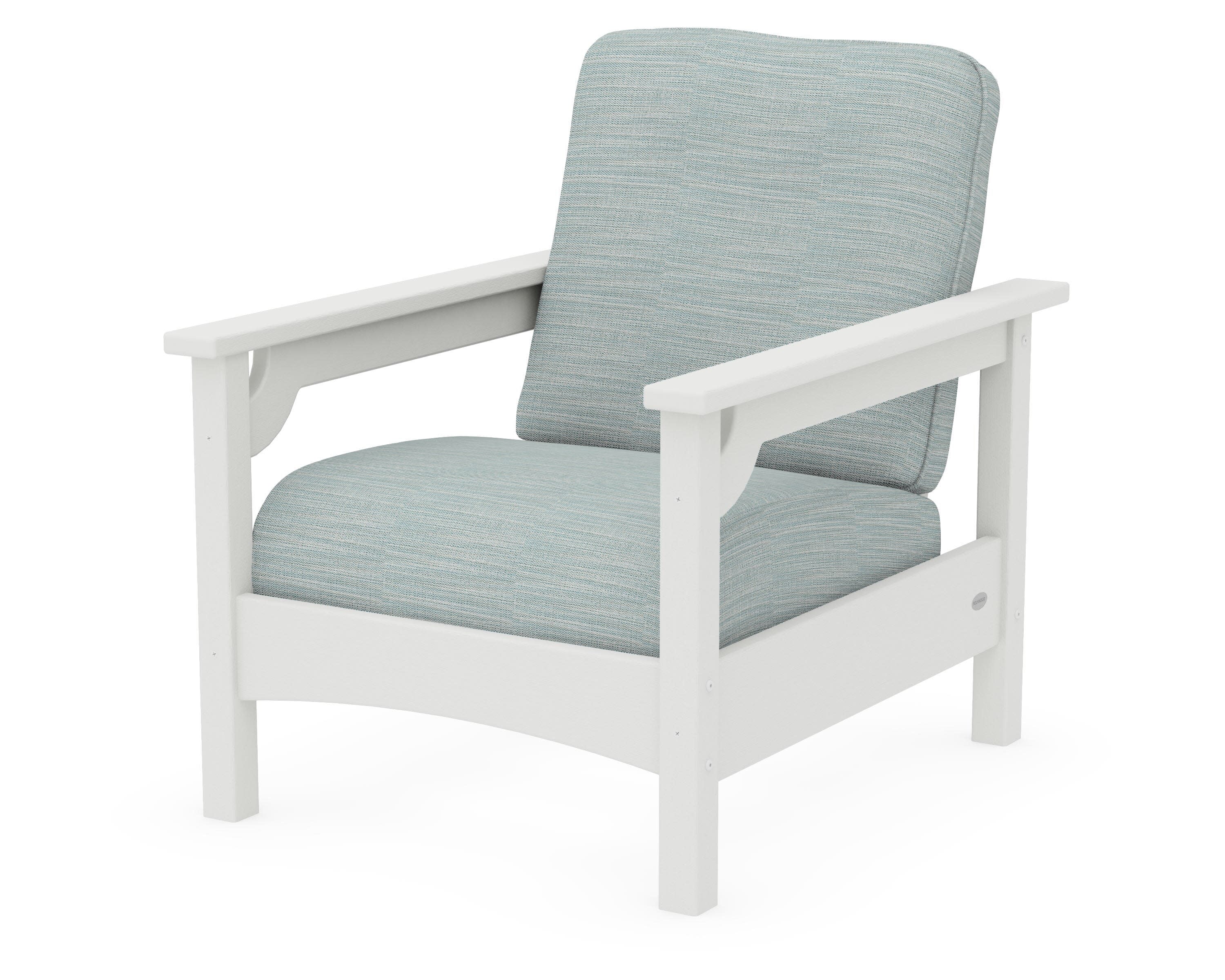 Club Chair in Vintage White / Soothe Mist