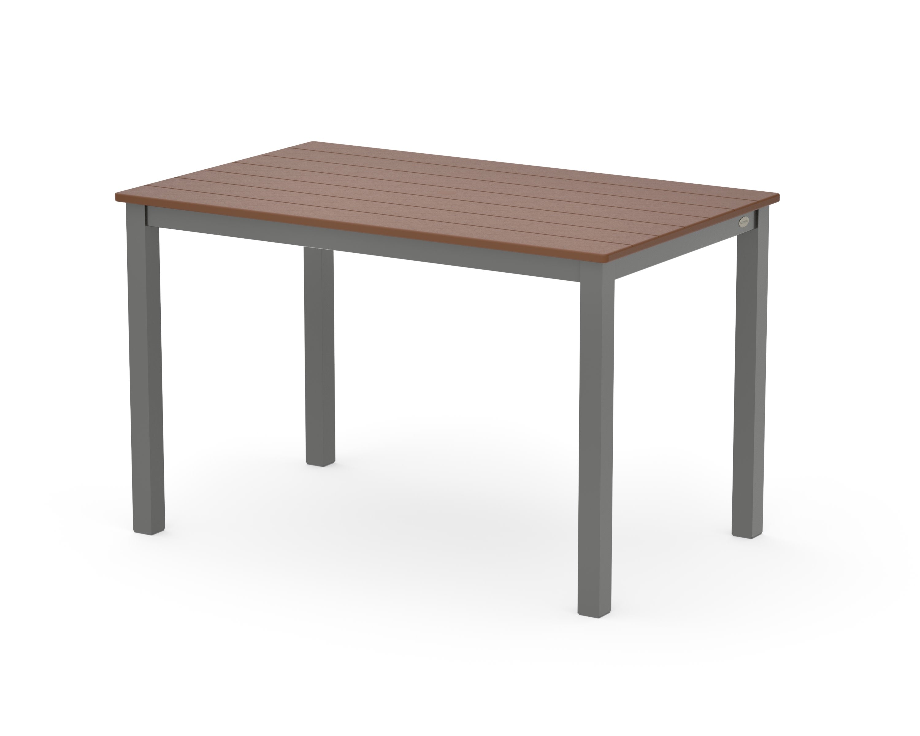 Main Street 30 x 48 Dining Table in Charcoal / Teak