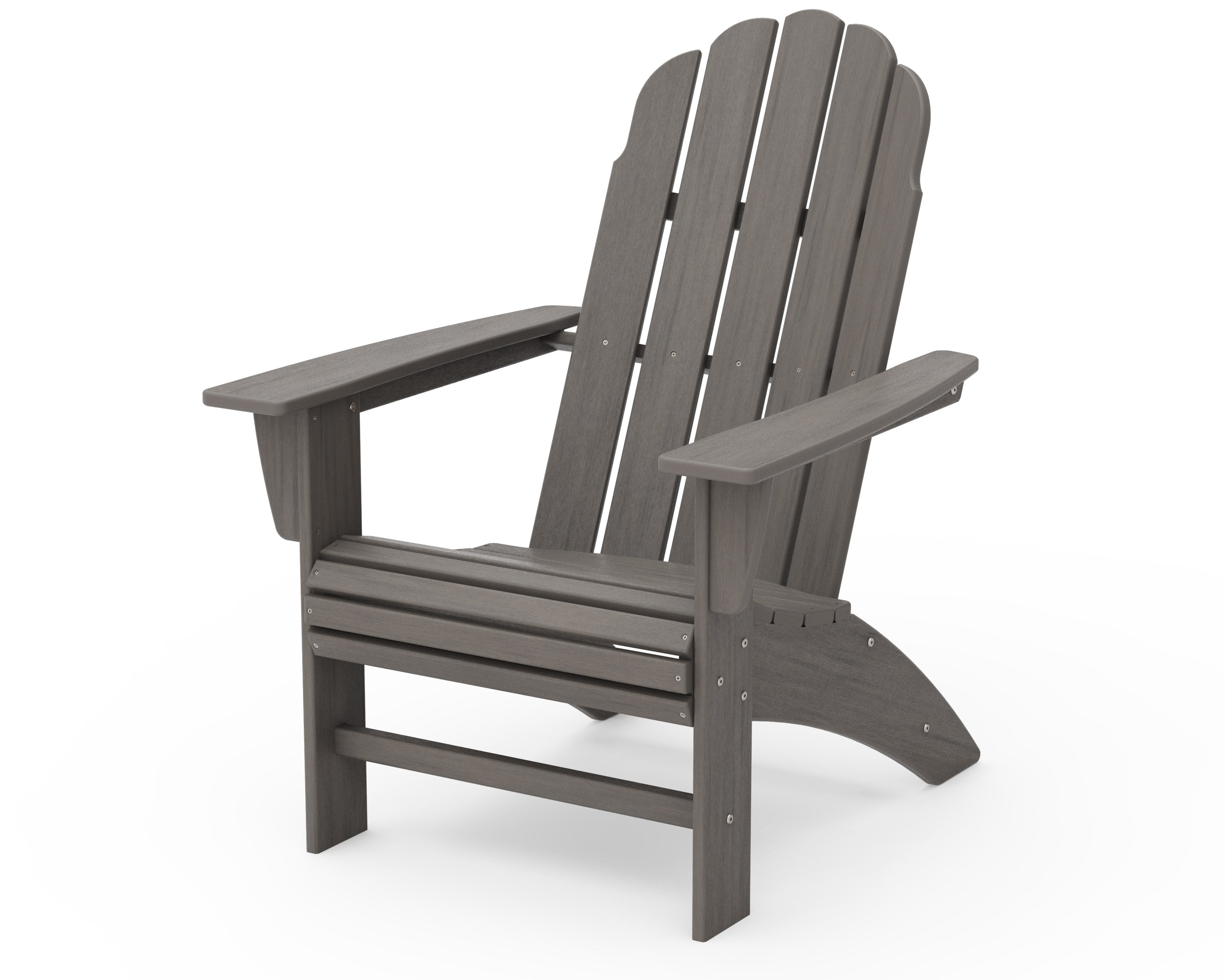 Vineyard Curveback Adirondack Chair in Driftwood