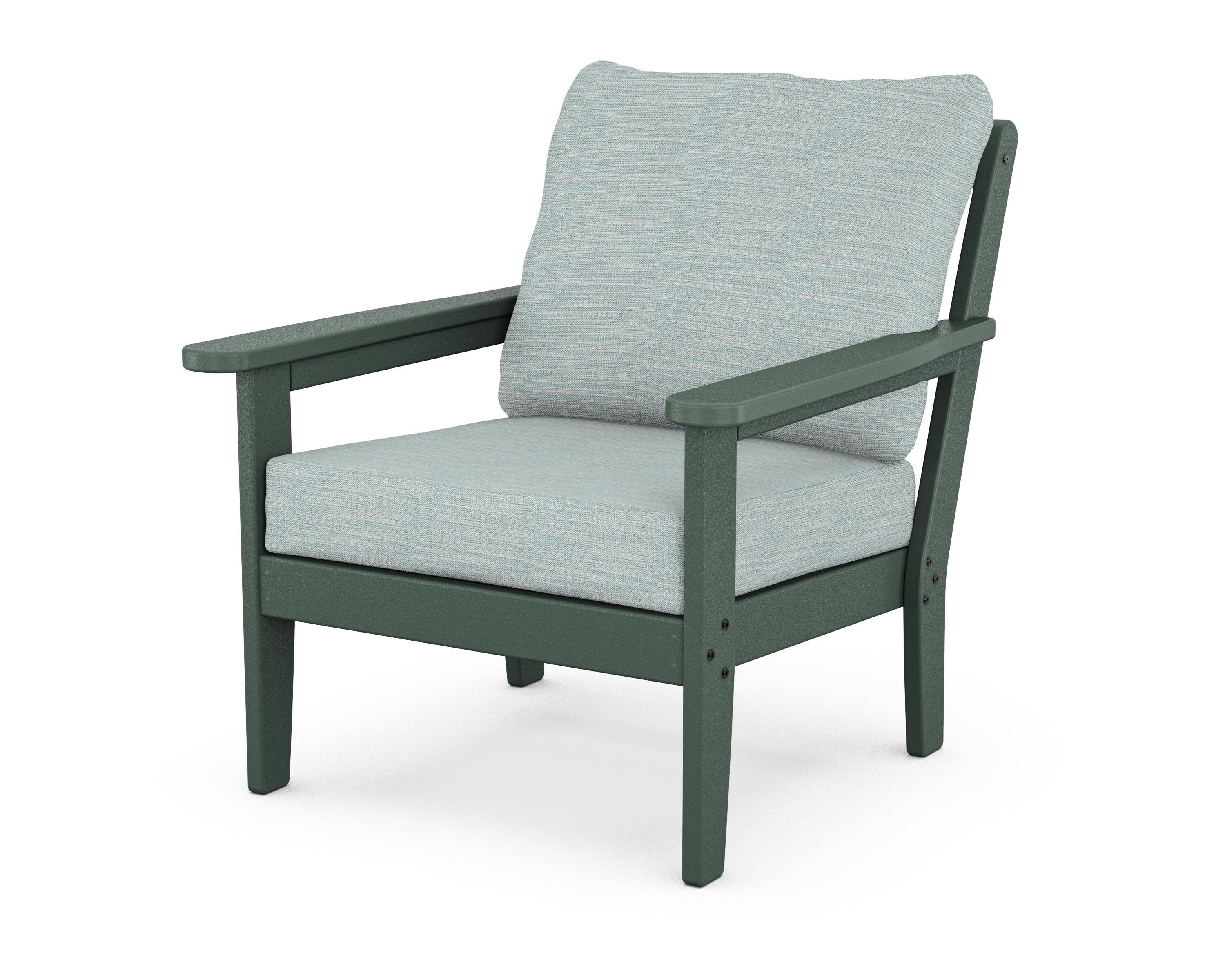 Cottage Deep Seating Chair in Green / Soothe Mist