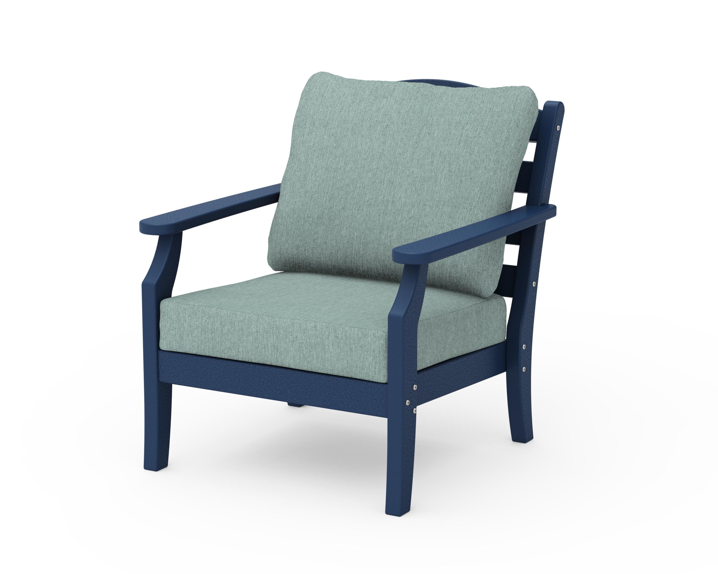 Savannah Deep Seating Chair in Navy / Glacier Spa