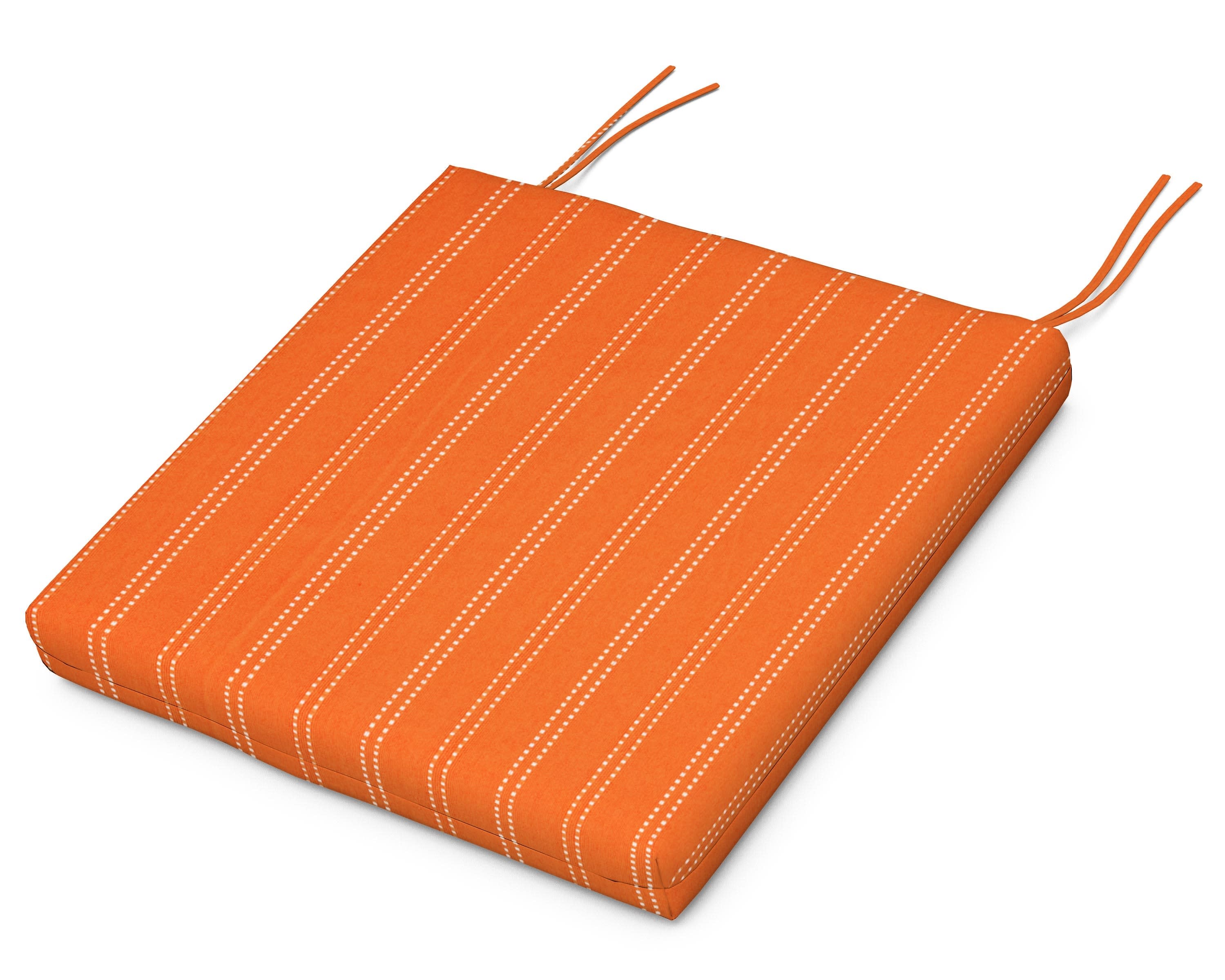 Seat Cushion - 16.5"D x 17.5"W x 2.5"H in Stitch Mango