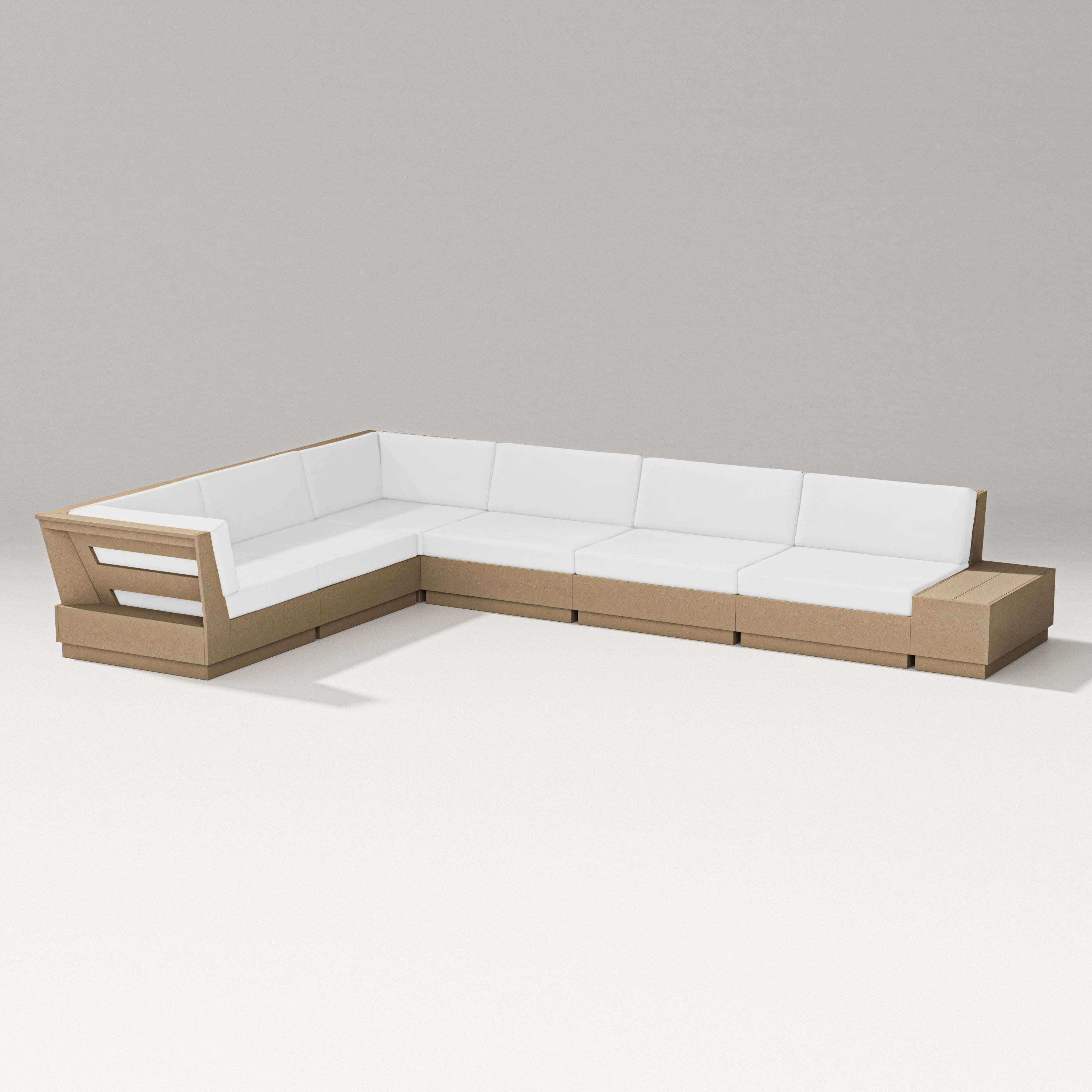 Elevate 7-Piece Corner Sectional in Vintage Sahara / Natural